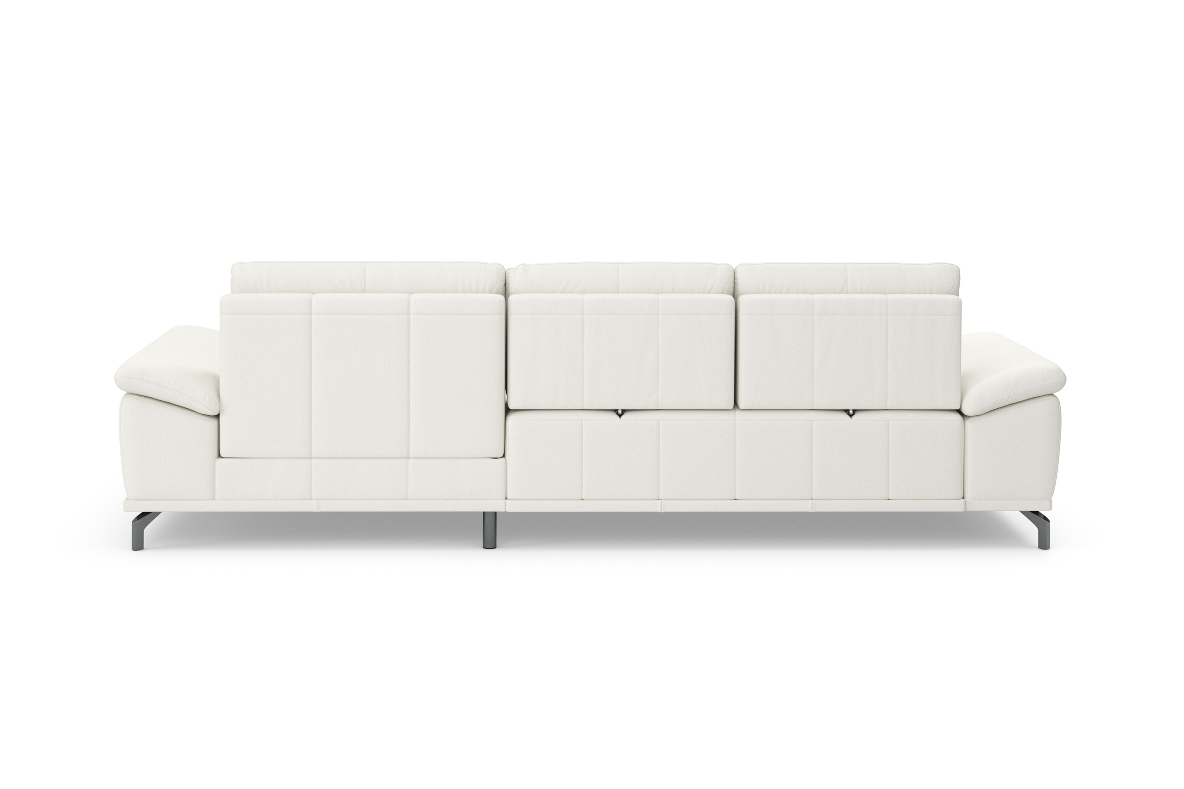 Places of Style Ecksofa Costello, mit Sitztiefenverstellung und Armlehnfunktion, incl. 3 Nierenkissen