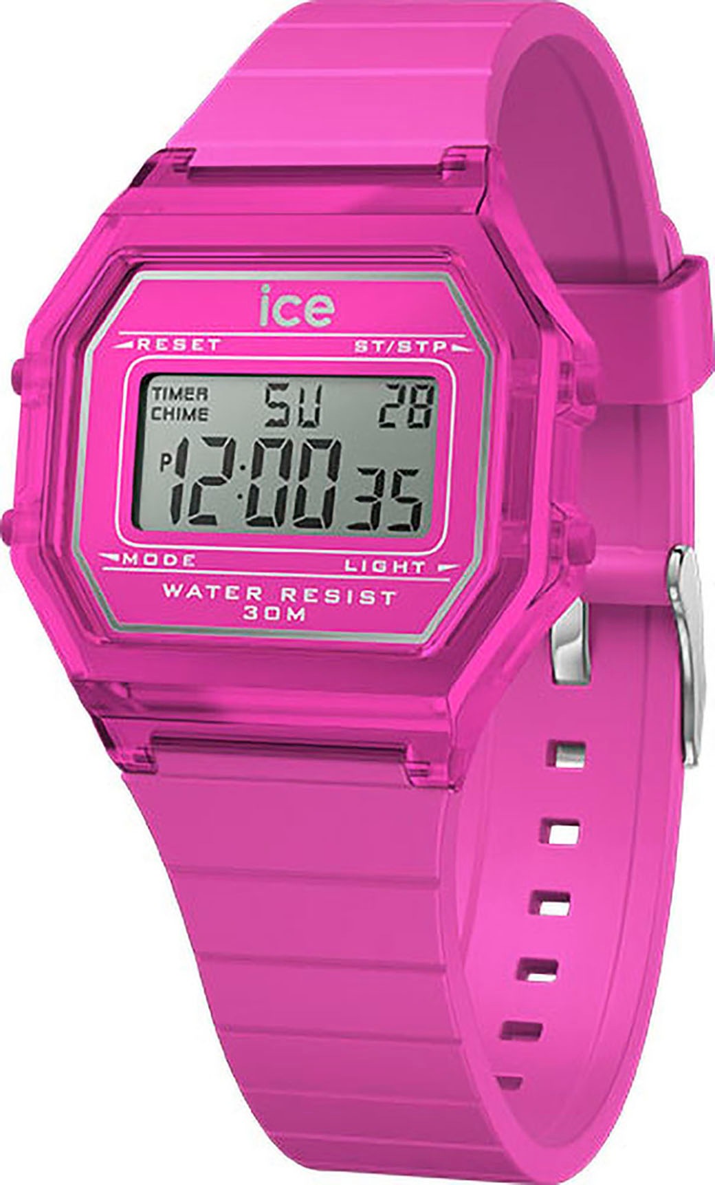 Chronograph »ICE digit retro - Clear - Small«, Armbanduhr, Quarzuhr, Damenuhr,...