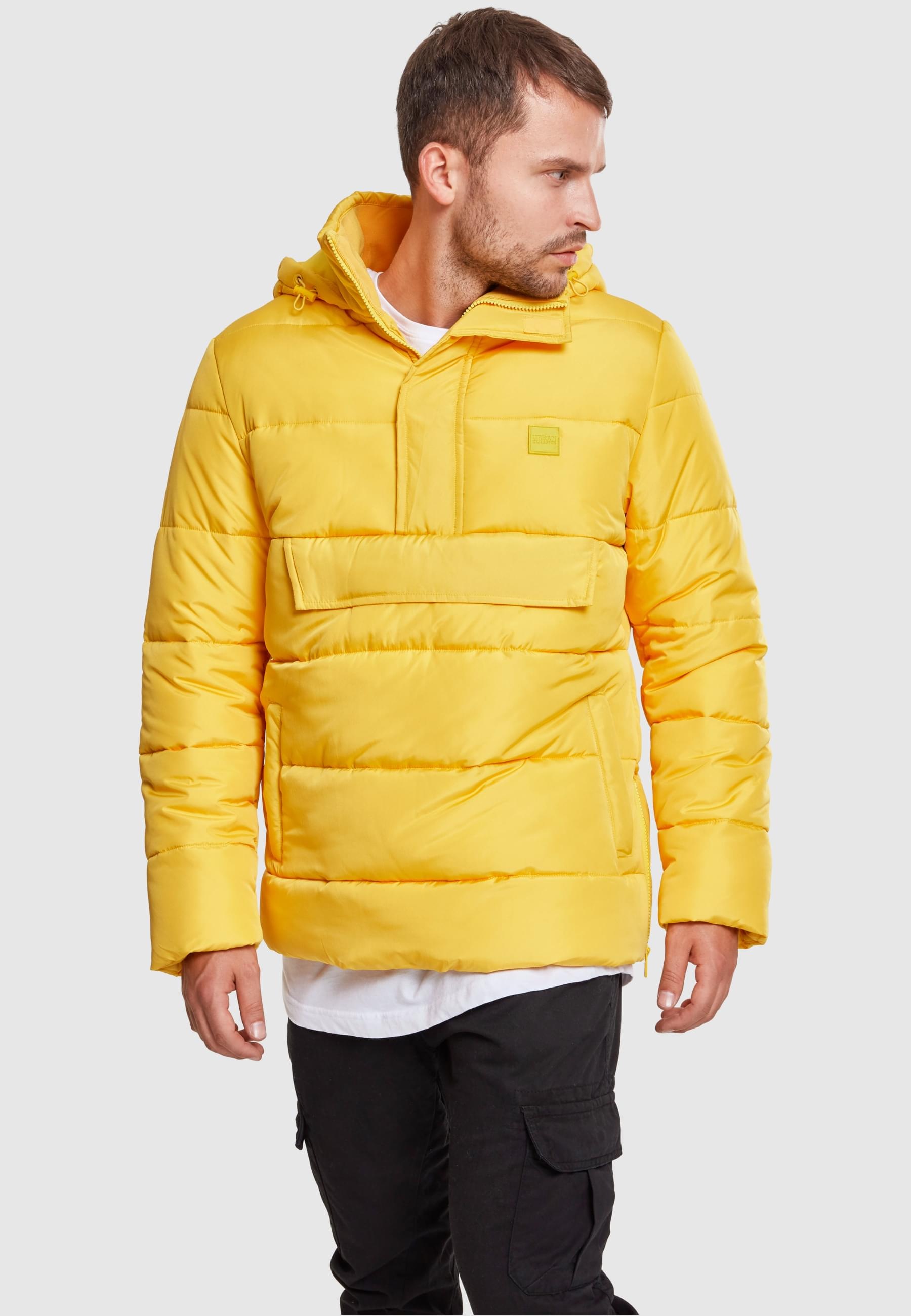 URBAN CLASSICS Winterjacke »Urban Classics Herren Pull Over Puffer Jacket«, (1 St.), mit Kapuze