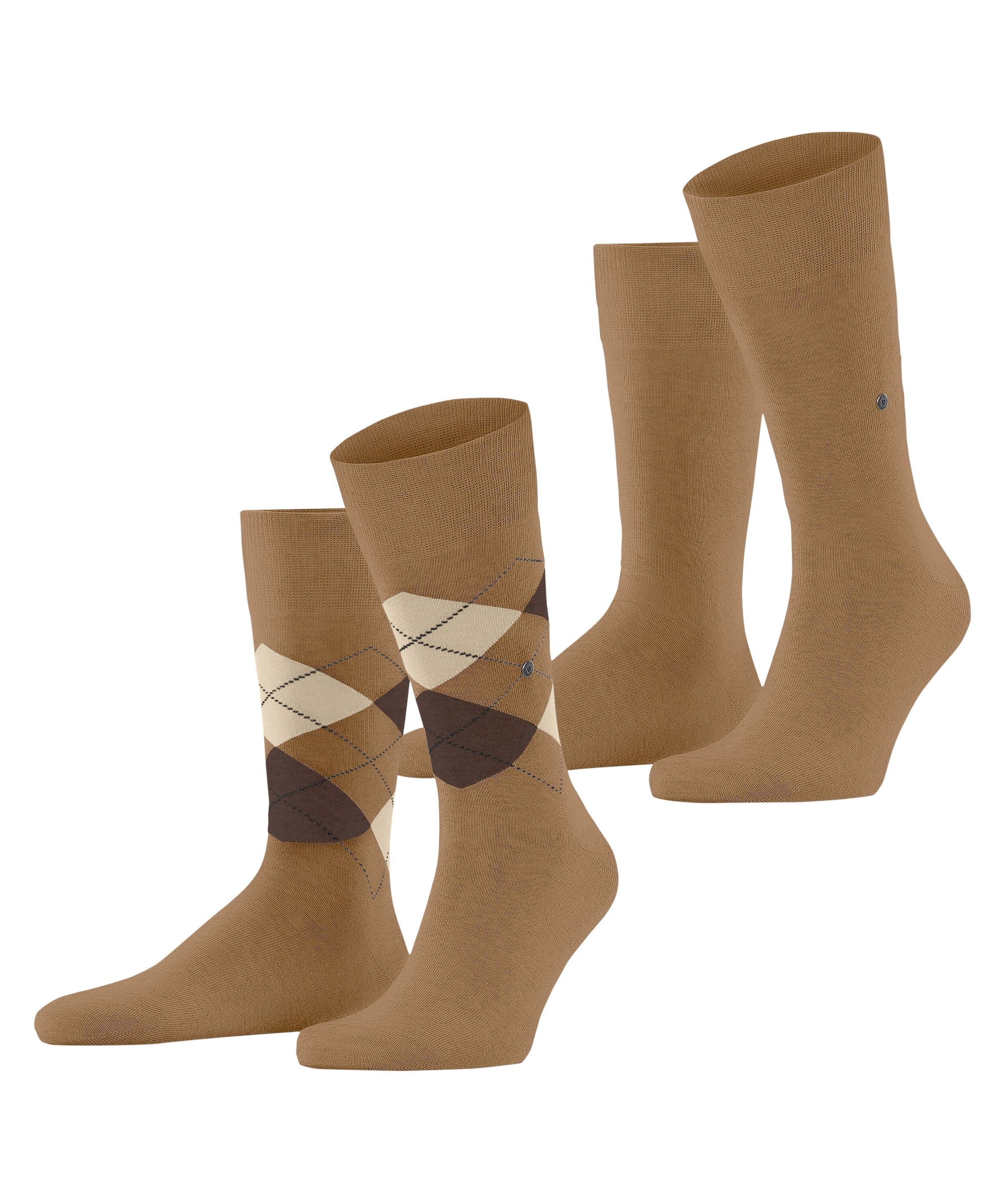 Burlington Socken "Everyday Argyle Mix 2er-Pack" 2er Pack, atmungsaktiv, pa günstig online kaufen