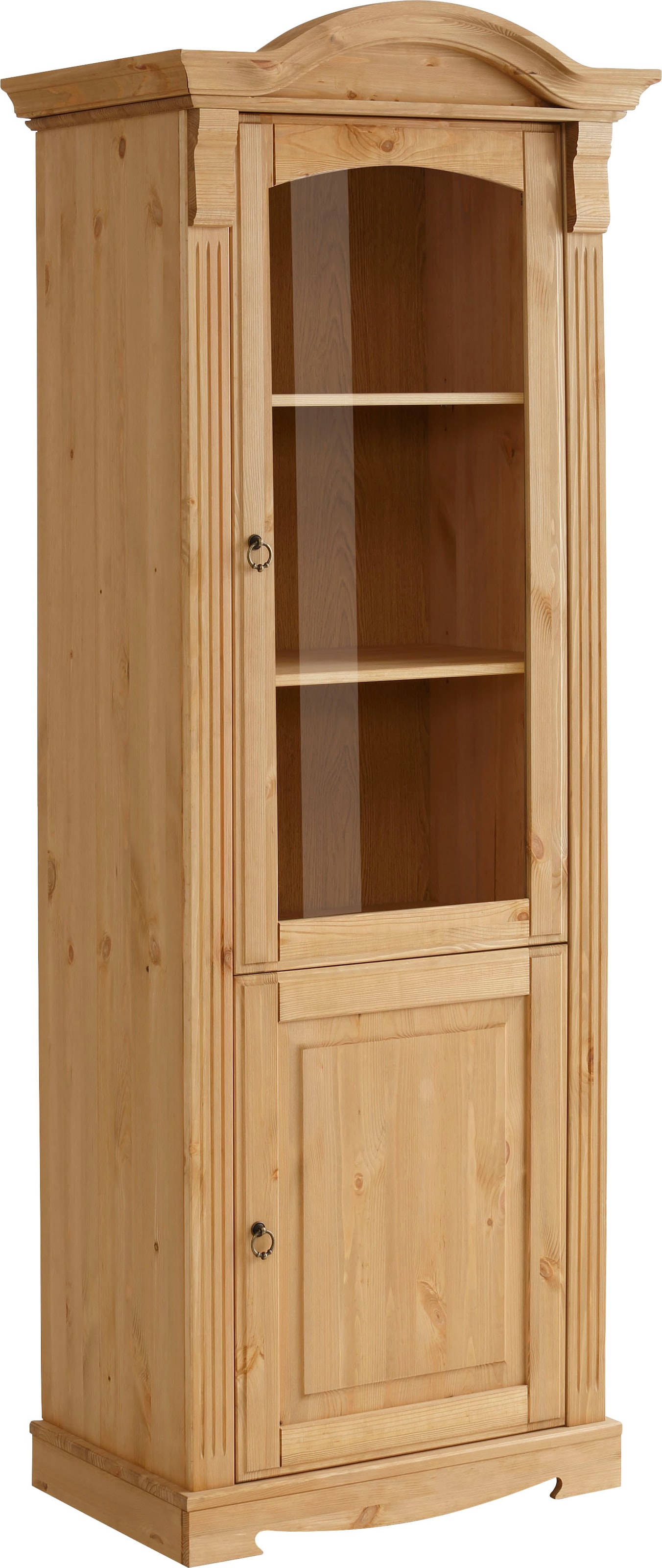 OTTO home Vitrine "Anna" Gesamtmaße (B/T/H): ca. 66/46/188 cm, mit Glastür, günstig online kaufen