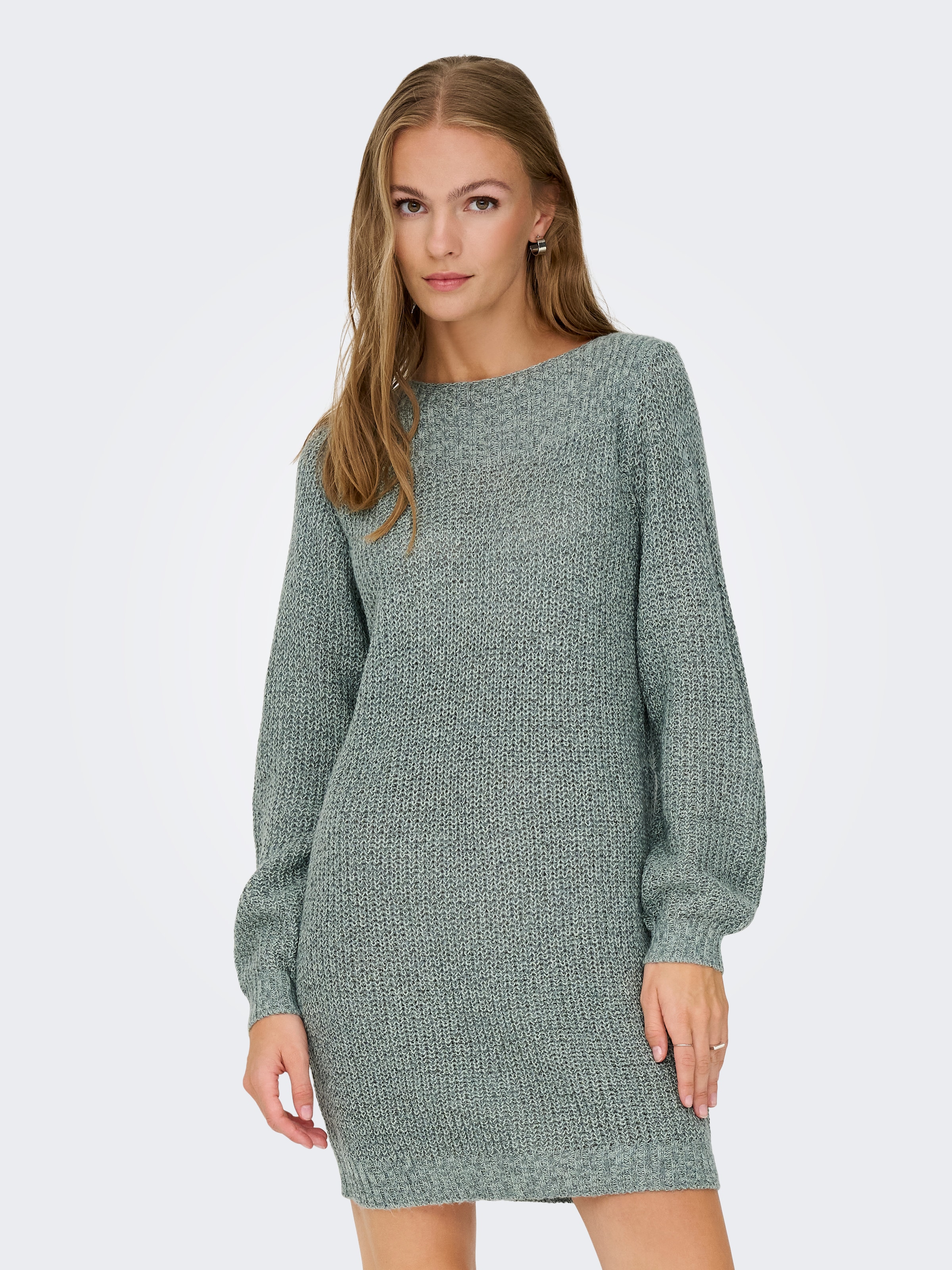 JDY Minikleid »JDYWHITNEY MEGAN L/S BOAT DRESS KNT NOOS«, Sommerkleid