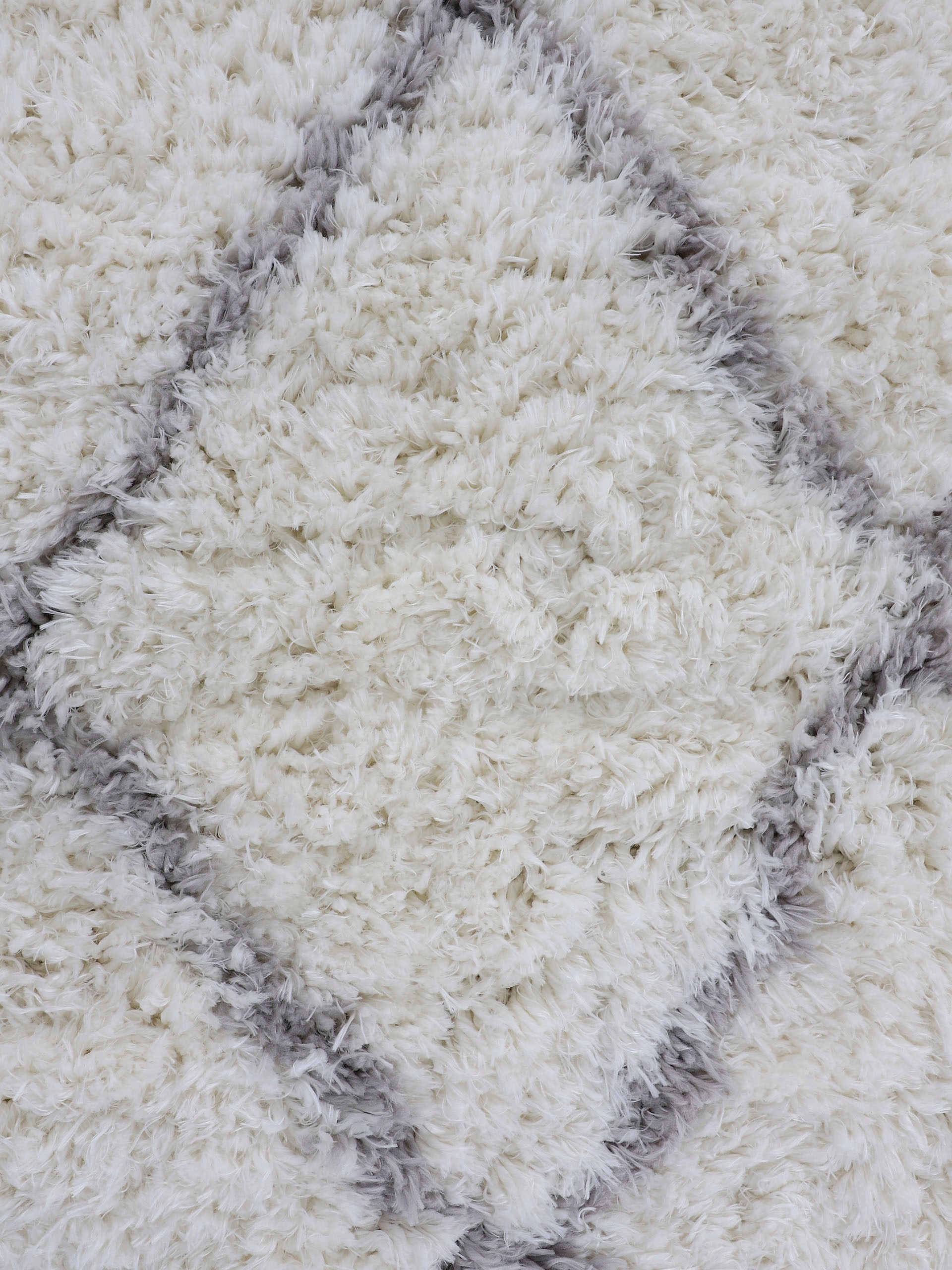 CARPETFINE Eddy Tapis à Pois Longs Blanc 160x230cm 3