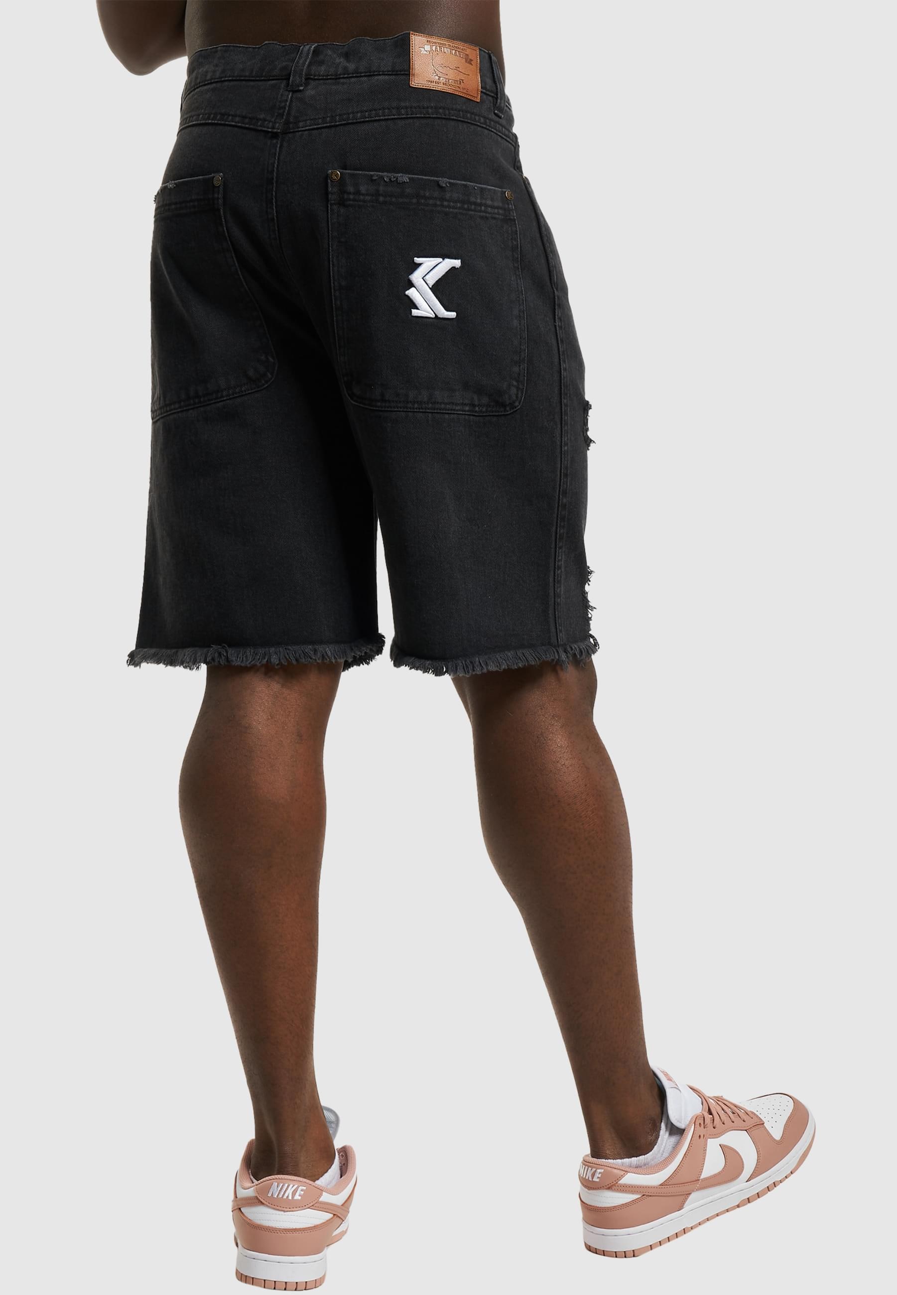 Karl Kani Shorts »Karl Kani Herren KM232-027-2 KK OG Heavy Distressed Denim Shorts«, (1 tlg.)