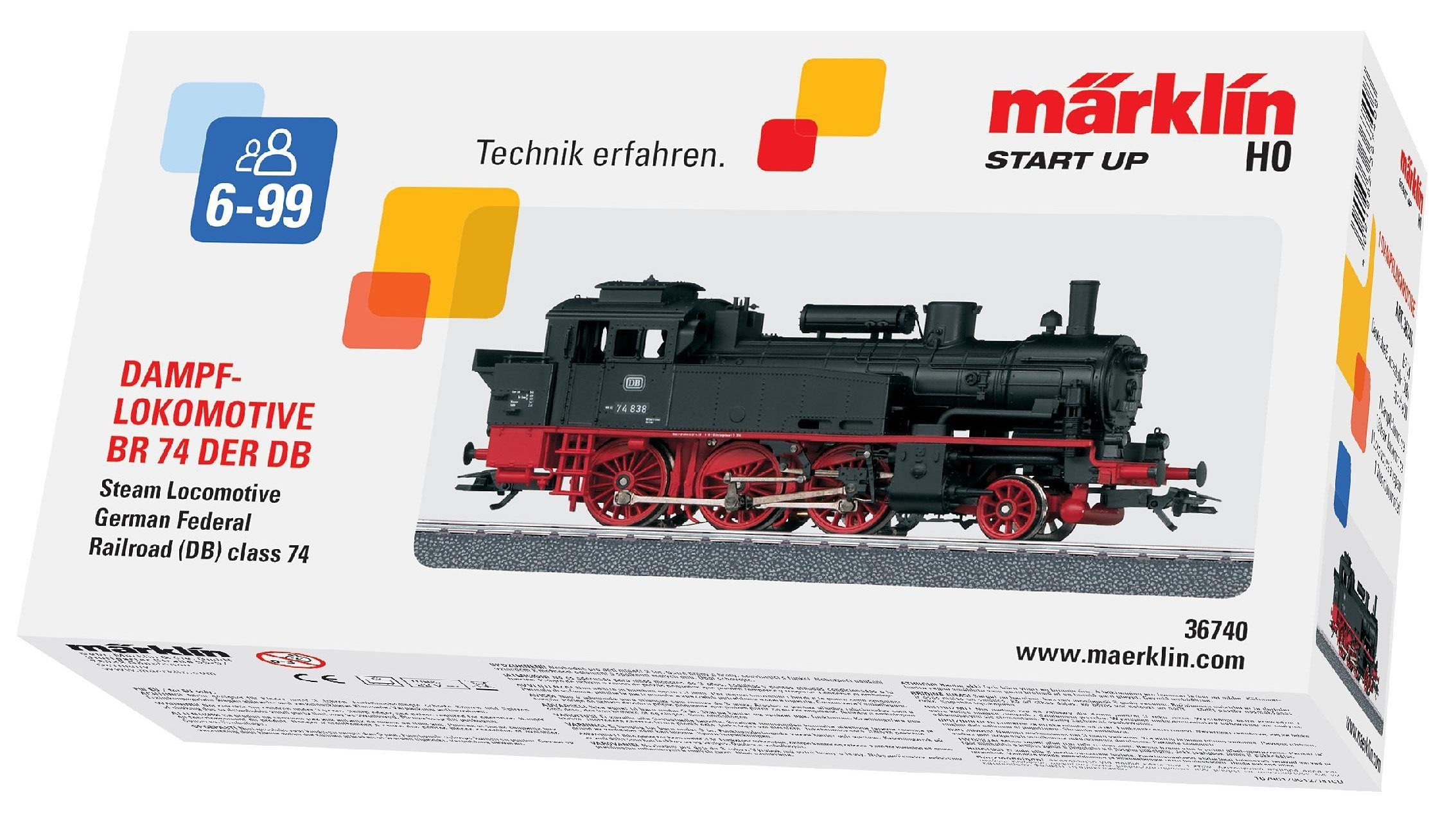 Märklin Tenderlokomotive »Märklin Start up - BR 74, DB - Wechselstrom - 36740«