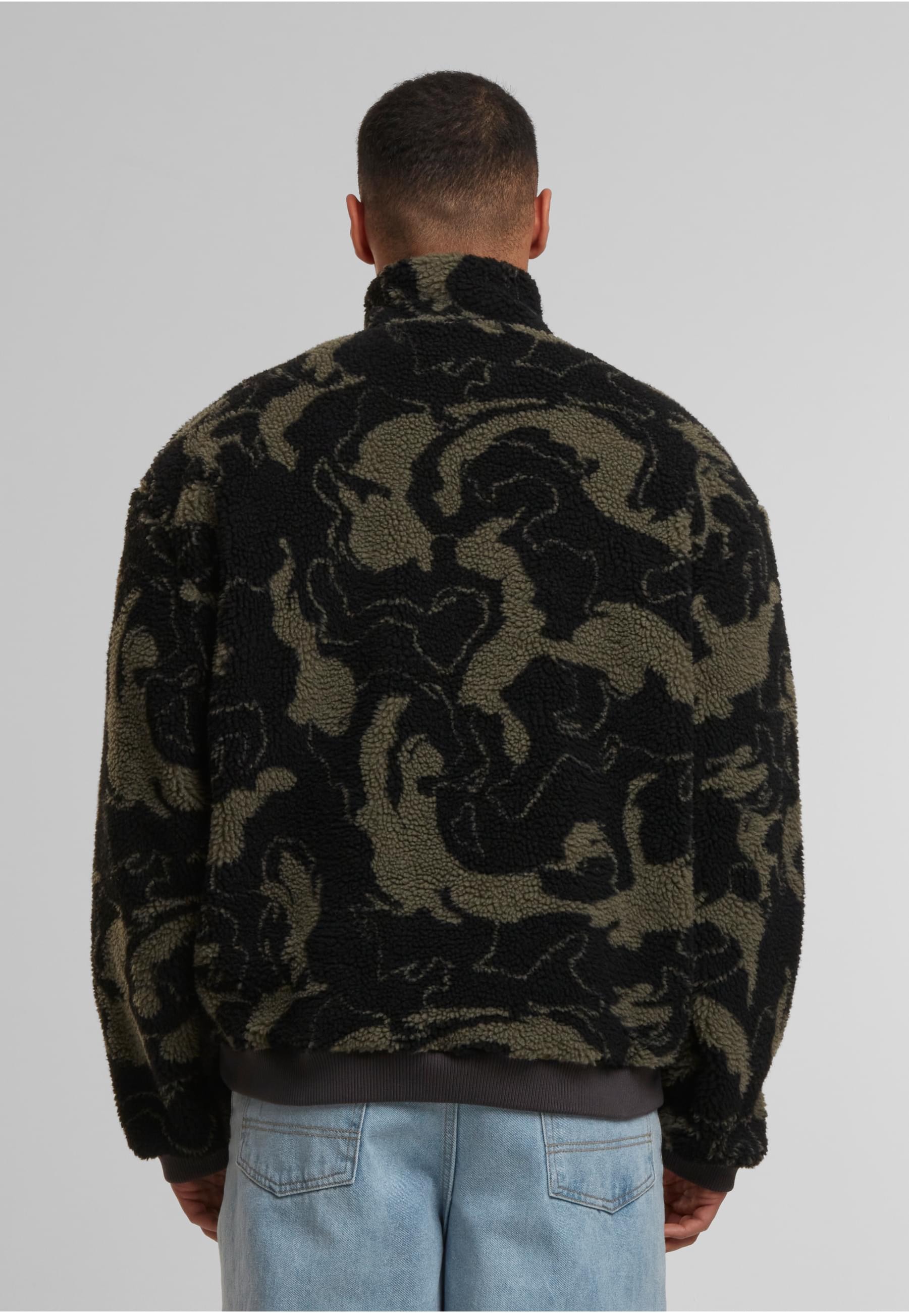 URBAN CLASSICS Sweater »Urban Classics Oversized Pattern Teddy Troyer«, (1 tlg.)