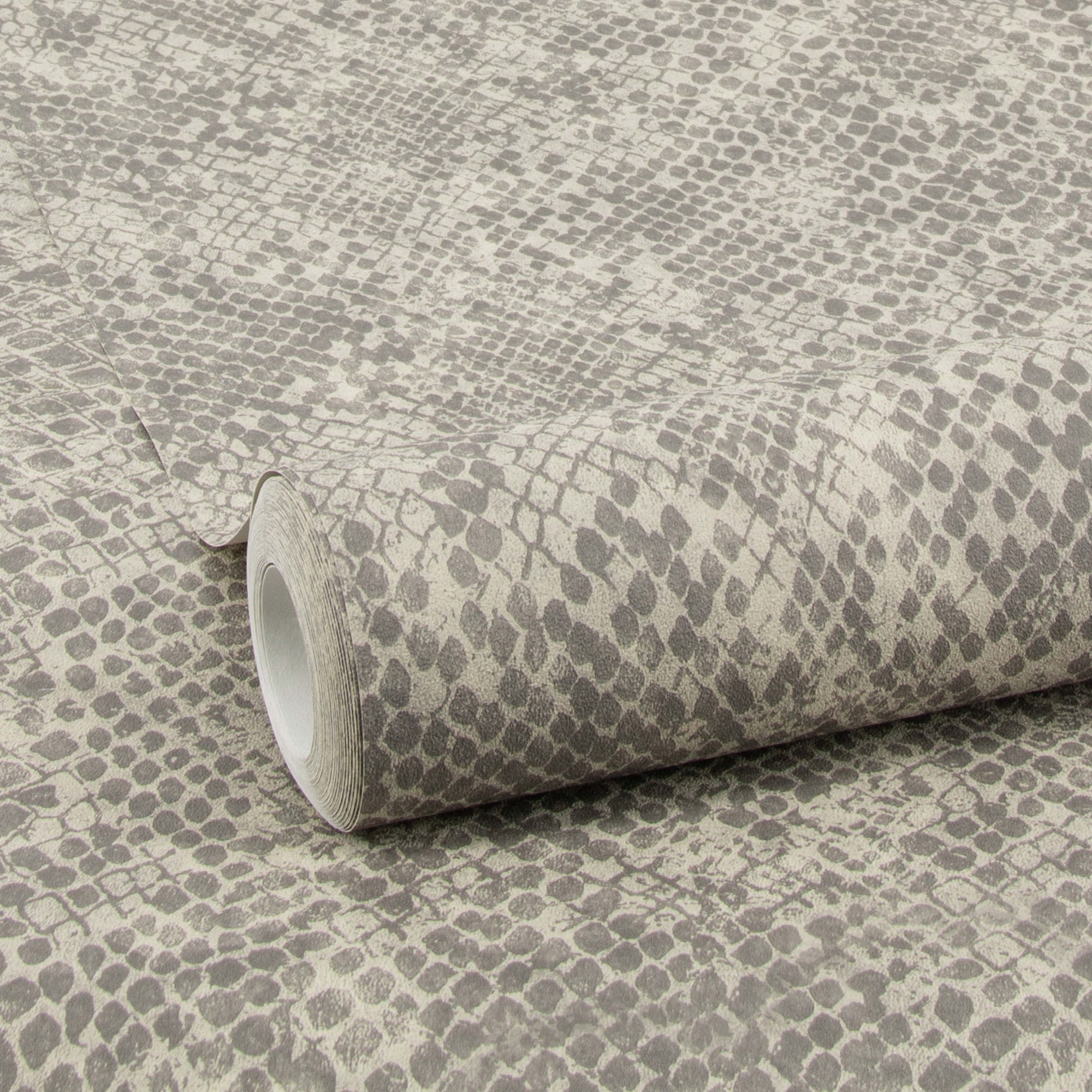 Thumbnail - WOW Vliestapete "WOW Snake Taupe Vliestapete" Schlangenhautoptik geprägt WOW Snake Taupe Vliestapete