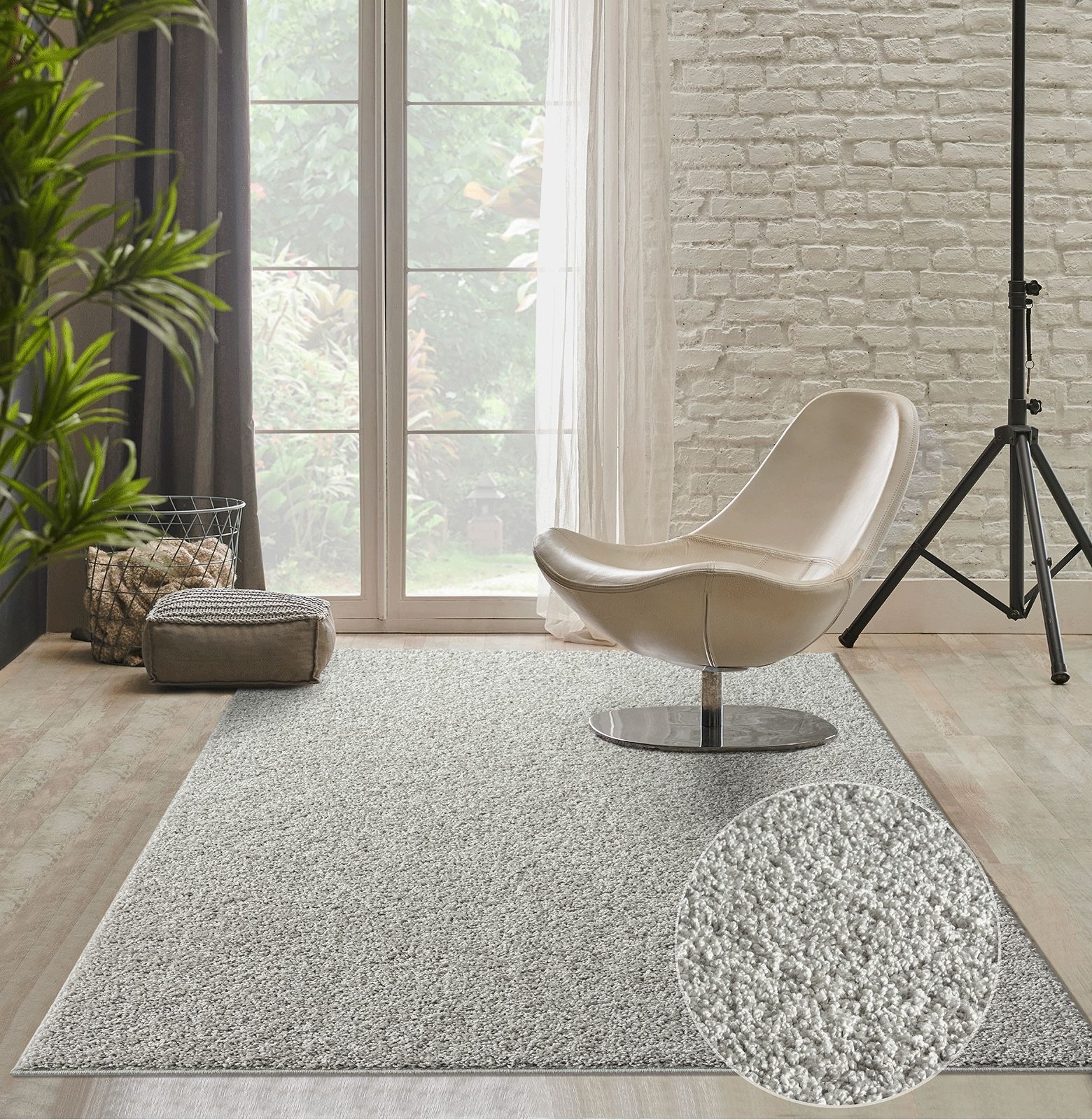 the carpet Teppich »Foxy«, rechteckig, 30 mm Höhe, Wohnzimmer Teppich Hochflor waschbar rutschfest