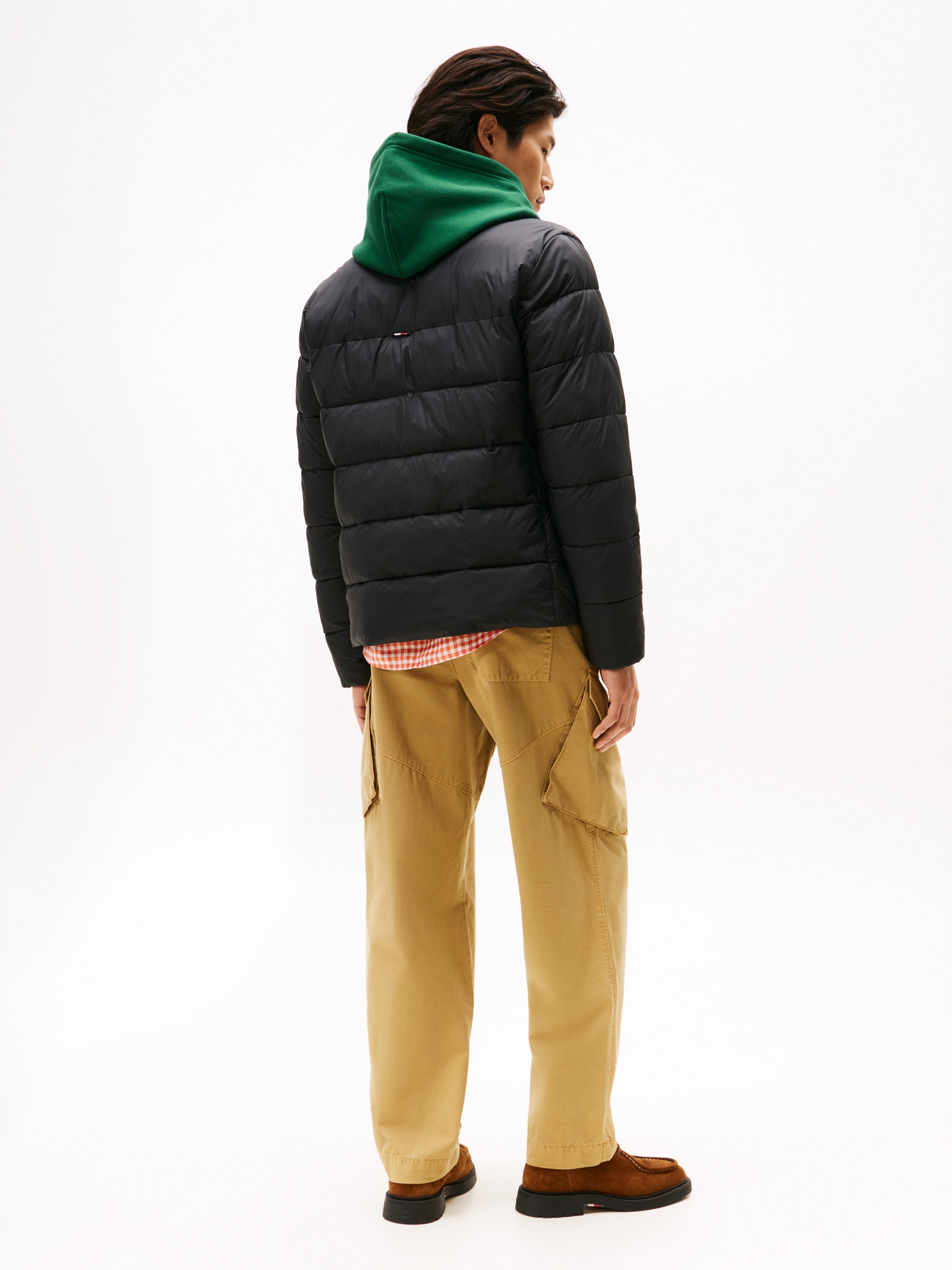 Tommy Hilfiger Steppjacke »MID WEIGHT STAND COLLAR«, ohne Kapuze, Winterjacke, Übergangsjacke