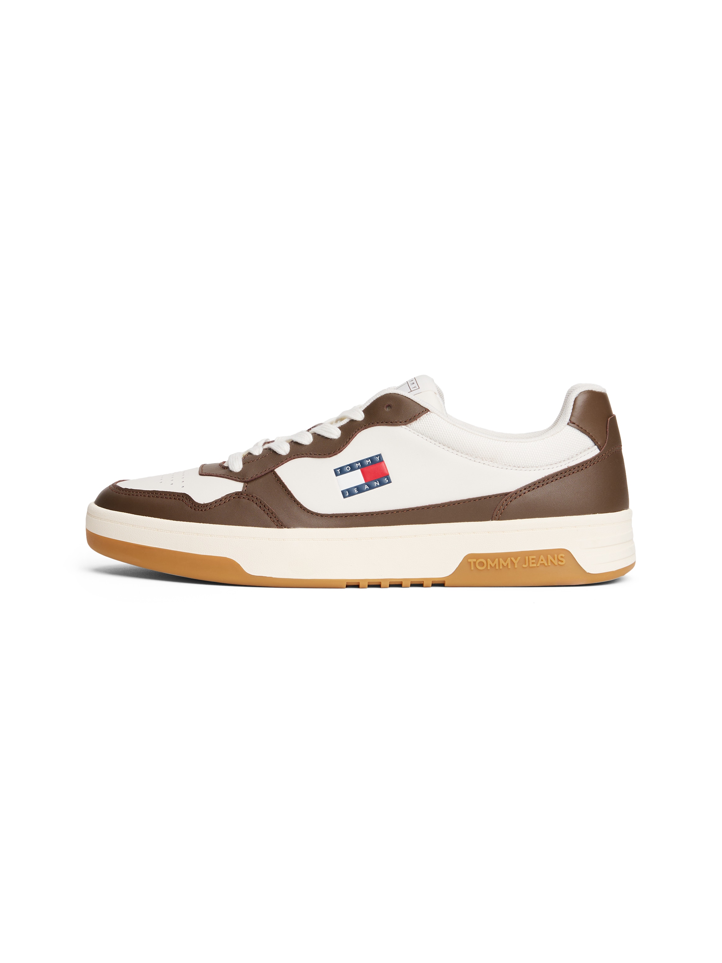 Tommy Jeans Sneaker »(NEW) TJM CUPSOLE LEATHER ESS«, Freizeitschuh, Halbschuh, Schnürschuh im Basket-Look