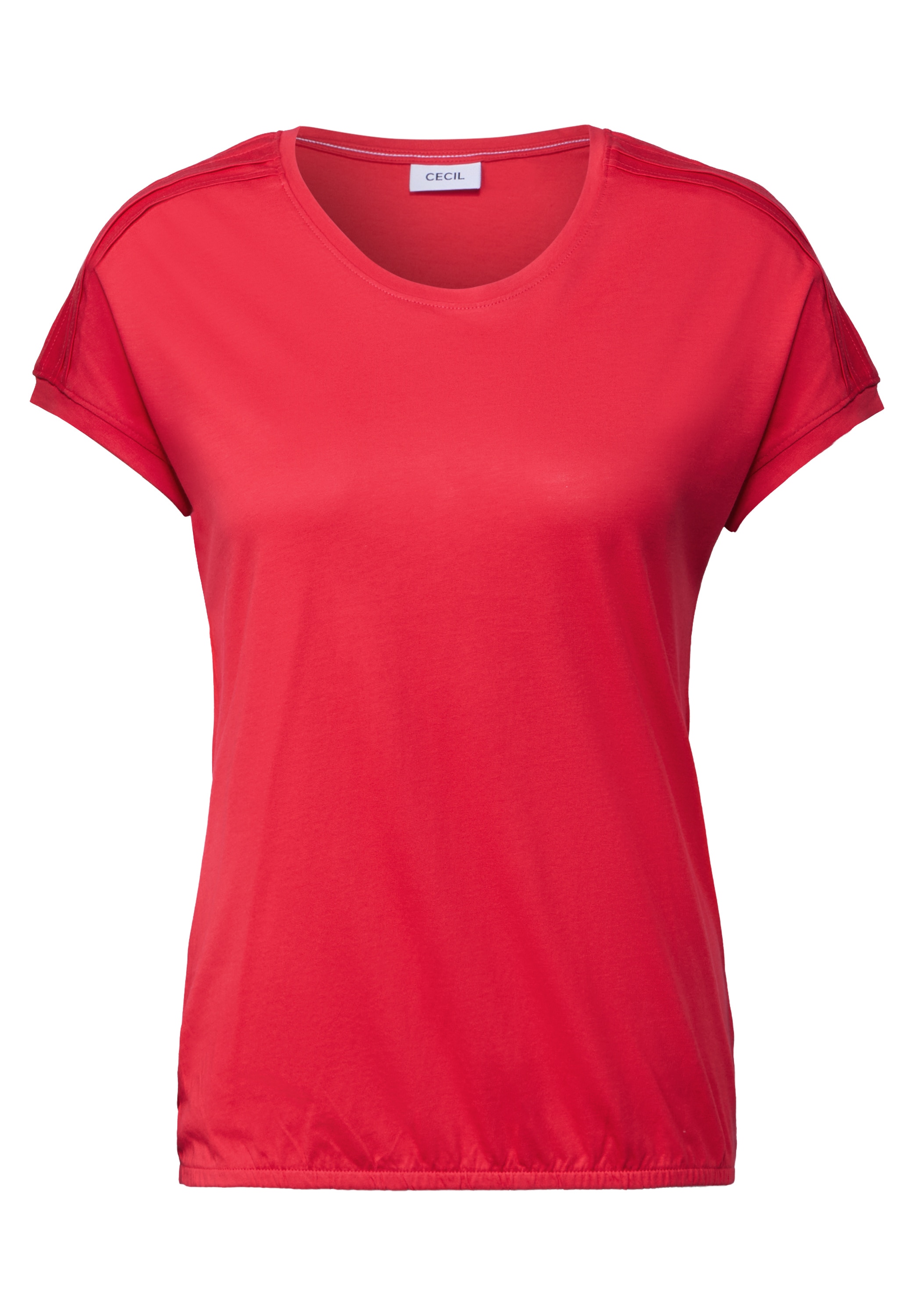 Cecil V-Shirt, mit Elastiksaum