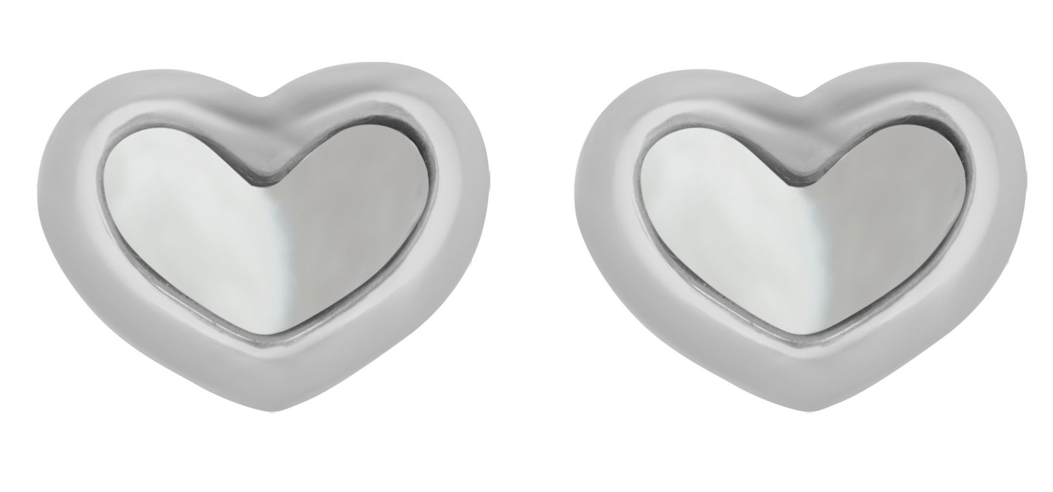 Adelia´s Paar Ohrhänger "Damen Ohrringe – Ohrstecker Herz aus Edelstahl mit günstig online kaufen