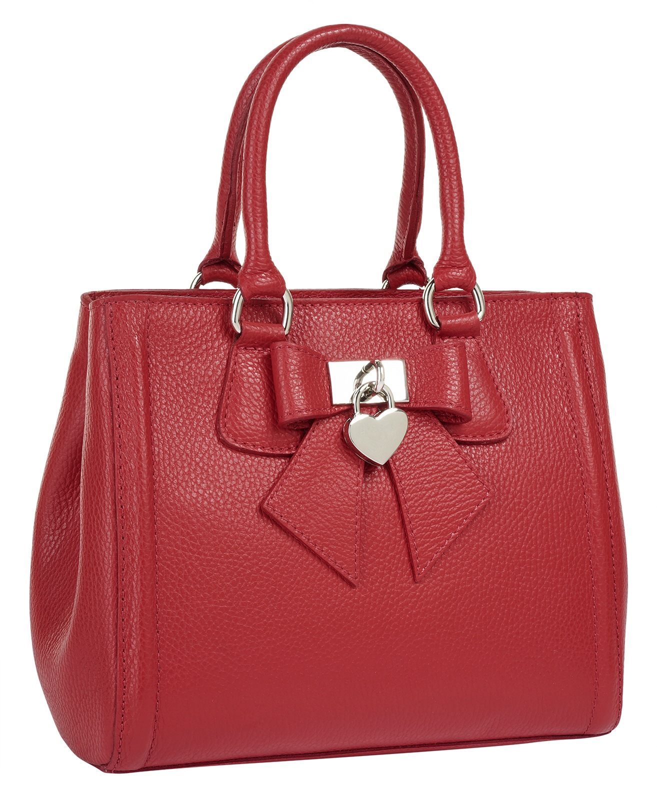 Cluty Henkeltasche »CLUTY Damen SOLCUORE echt Leder, Made in Italy« echt Leder, Made in Italy