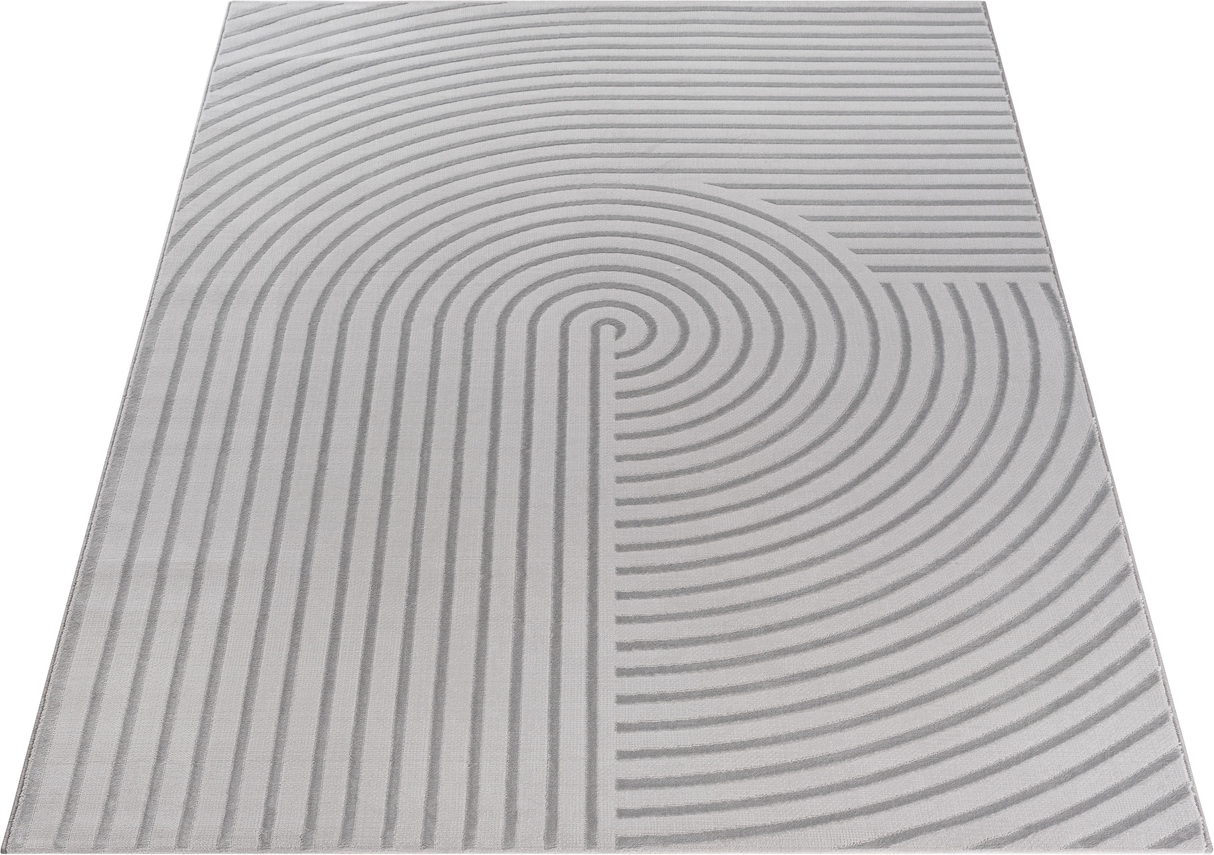 the carpet Teppich »Knight« rechteckig 12 mm Höhe moderner Wohnzimmer Teppich elegant glänzender Flor