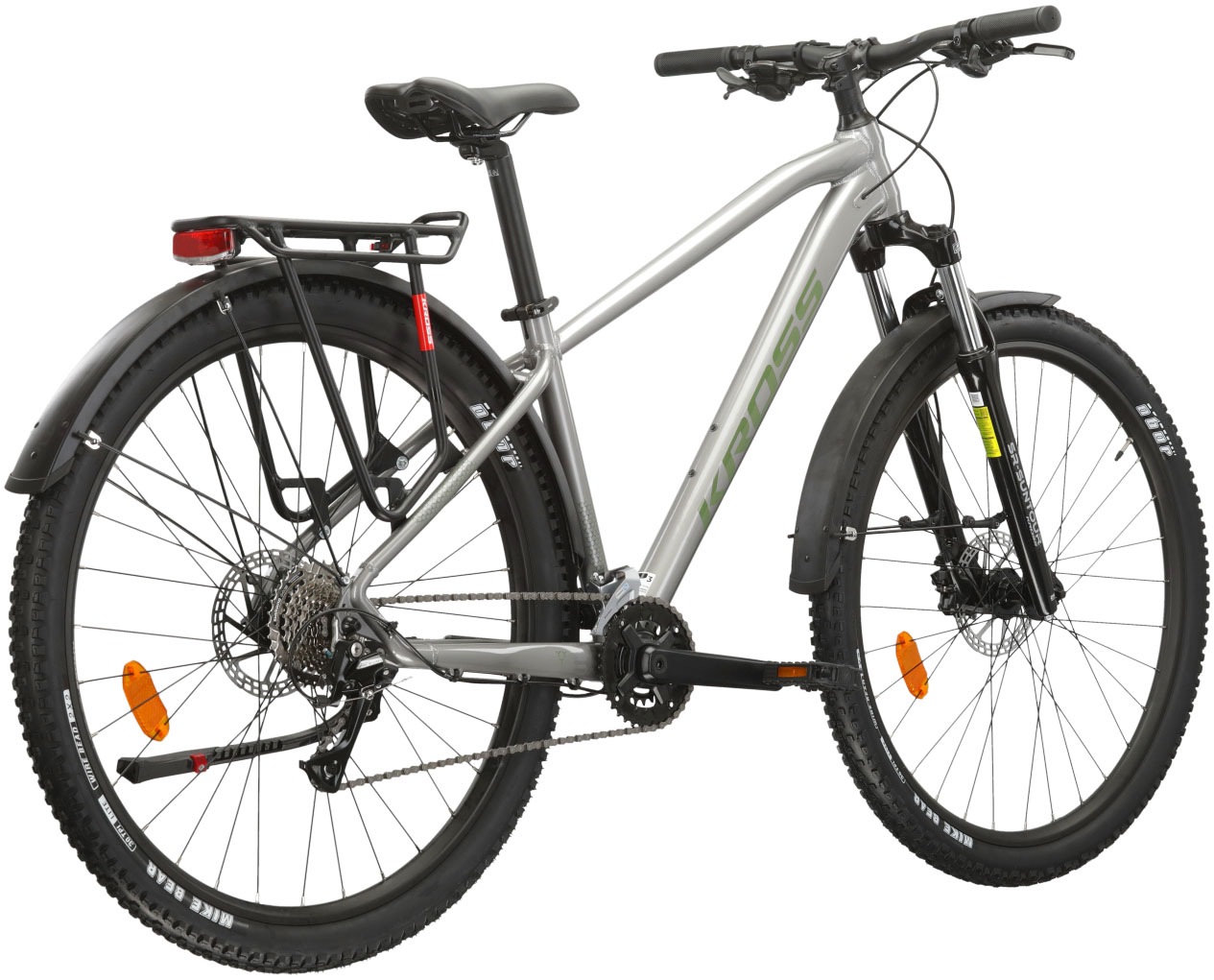 Thumbnail - Kross Mountainbike "KROSS MTB Hardtail Hexagon 4.0 27,5" silber" 16 Gang Shimano ACERA M3020 Schaltwerk Kettenschaltung