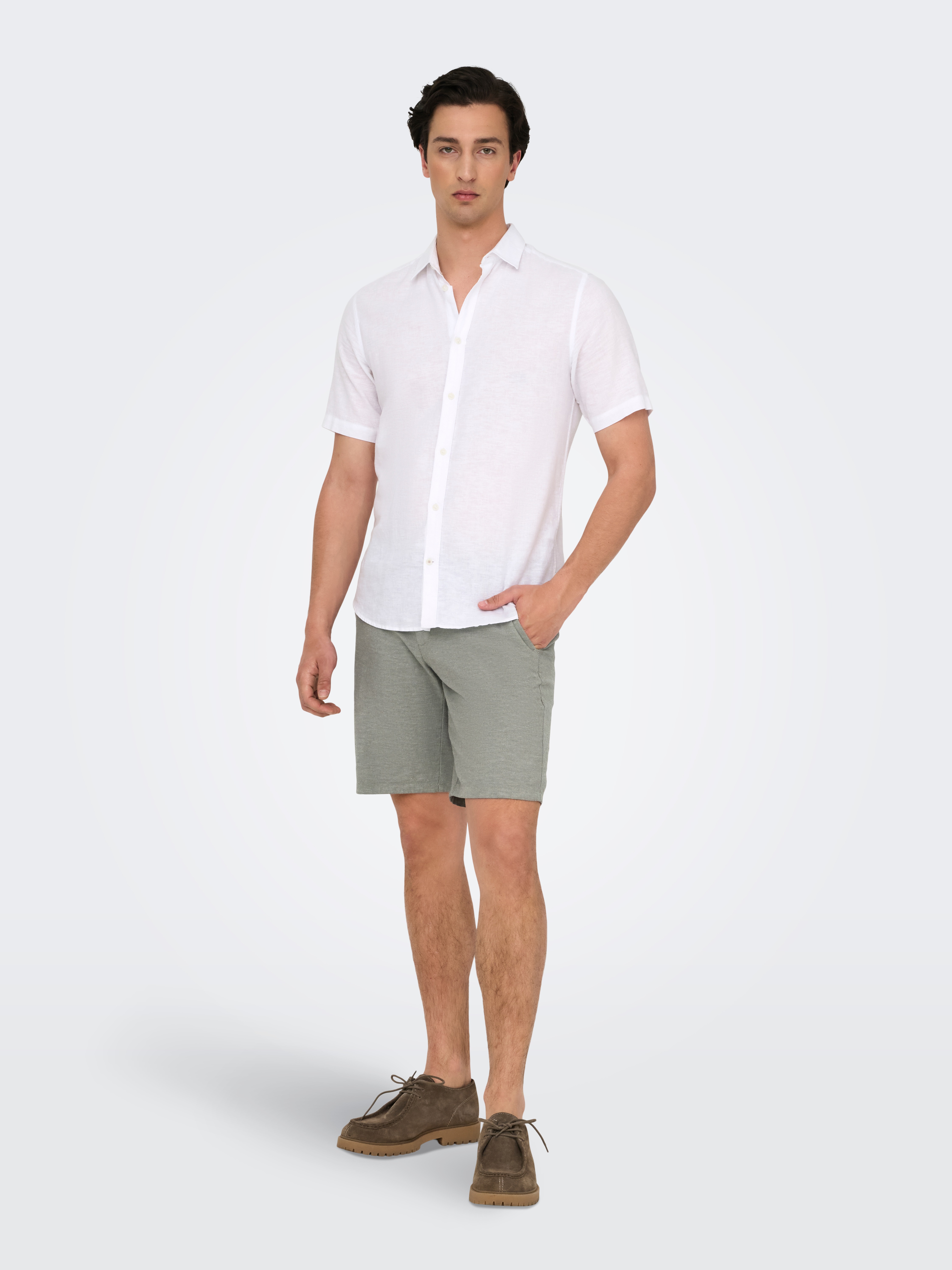 Thumbnail - ONLY & SONS Chinoshorts "ONSMARK 0011 COTTON LINEN SHORTS NOOS"