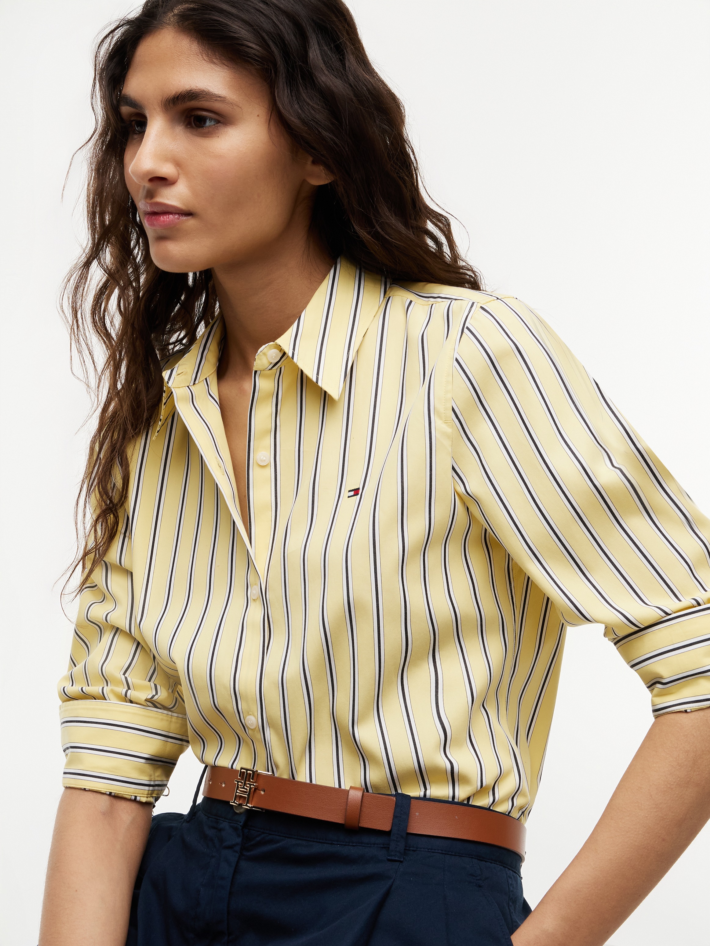Tommy Hilfiger Hemdbluse »SUMMER POPLIN REGULAR SHIRT« Baumwolle, regular fit, auch in großen Größen