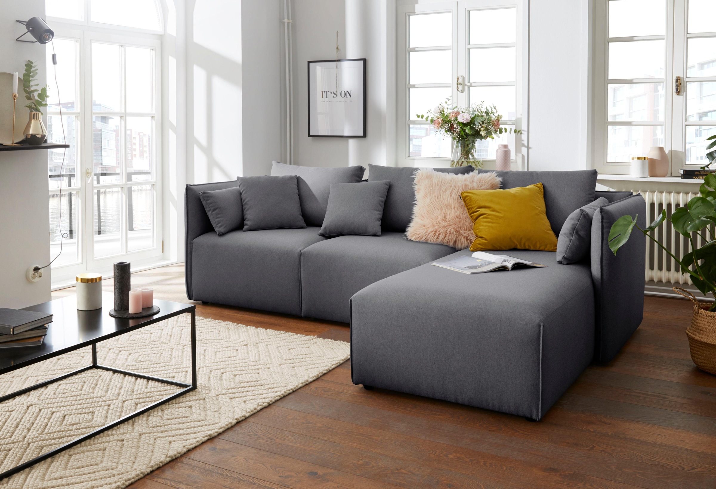 OTTO home Ecksofa "Nöre L-Form" 3 Teile, in vielen Bezugsqualitäten und Far günstig online kaufen