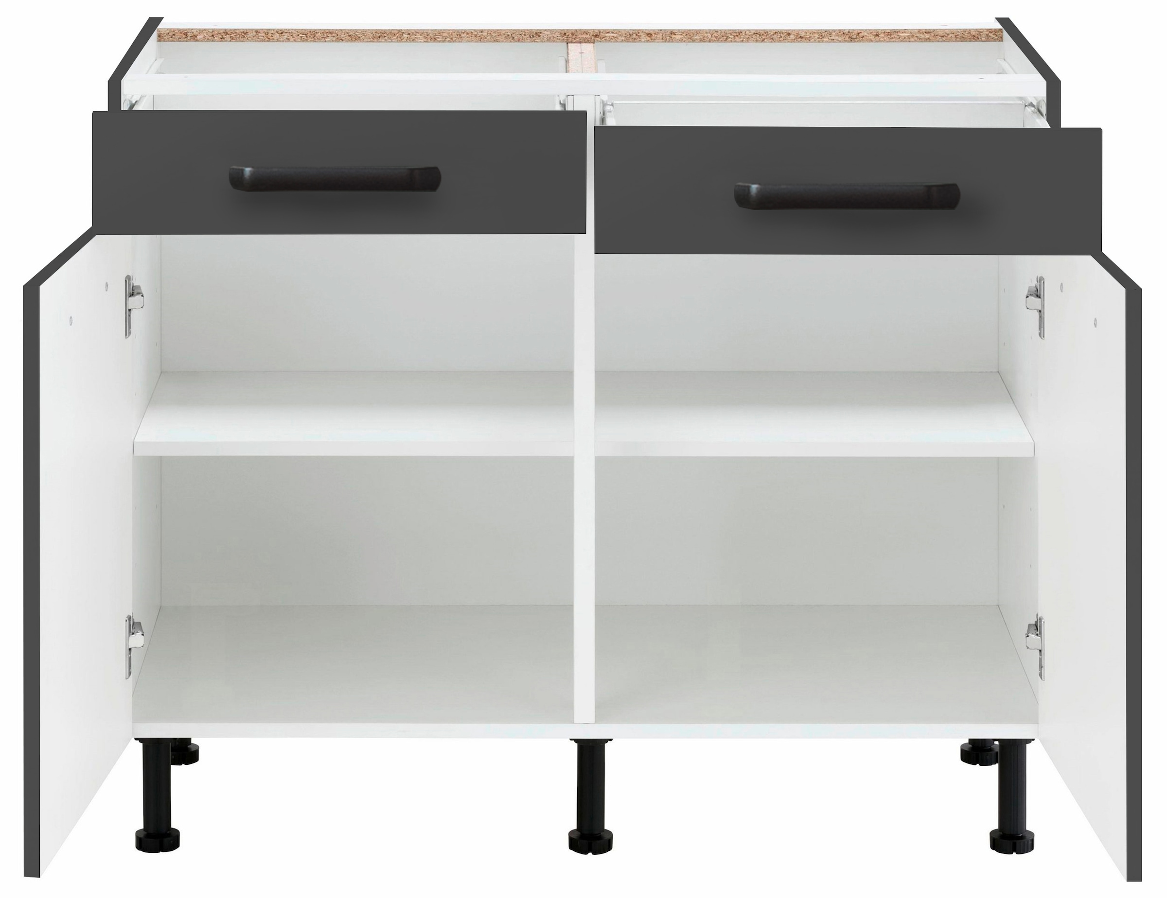 wiho Küchen Unterschrank »Simi«, Soft-Close-Funktion in Schubkästen und Auszügen, verstellbare Füße