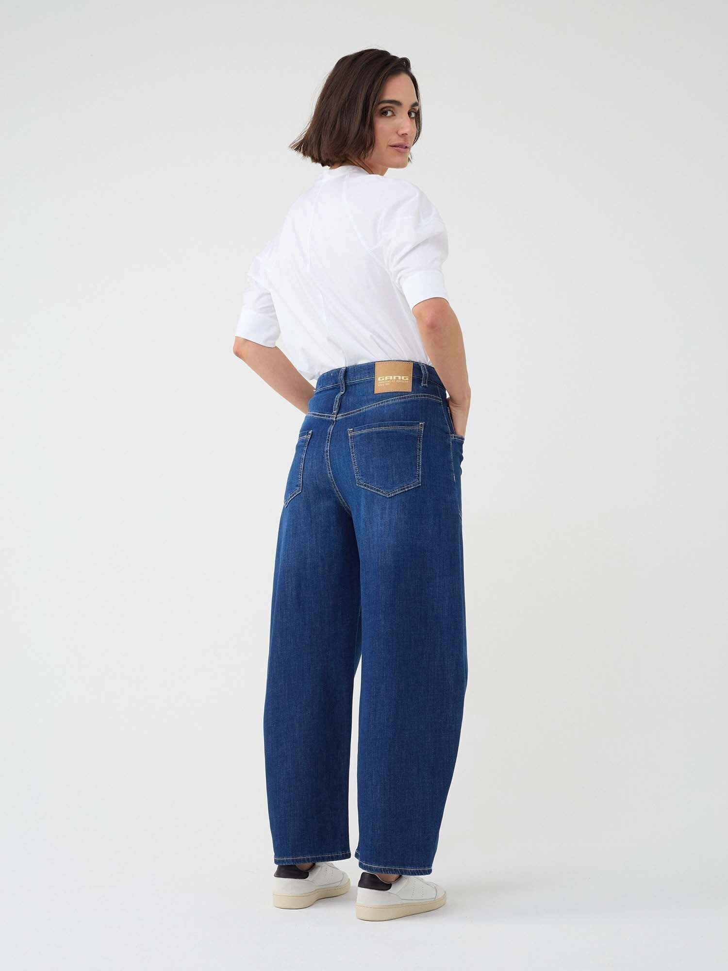 GANG Tapered-fit-Jeans »94ODINA« mit Abnäher vom Knie bis zum Saum