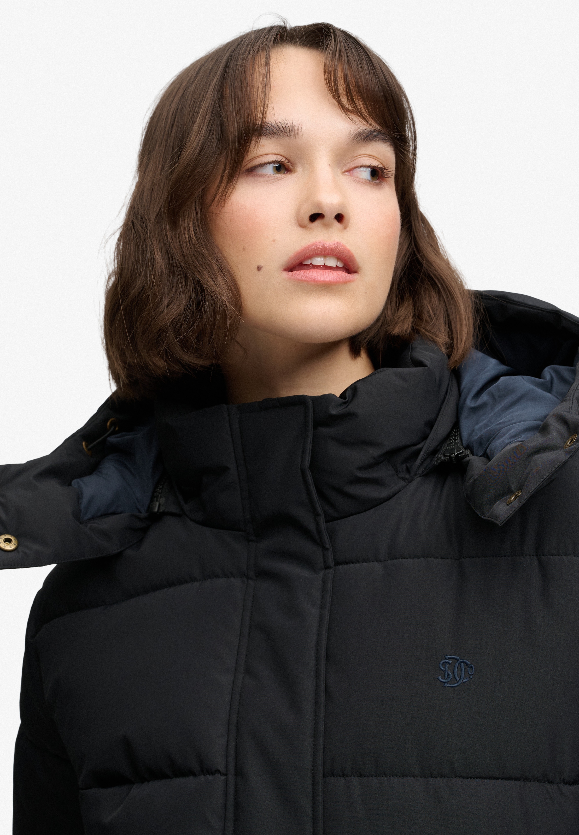 Superdry Steppjacke »PREMIUM HOOD PUFFER JKT« mit Kapuze Kunstfaser, relaxed fit