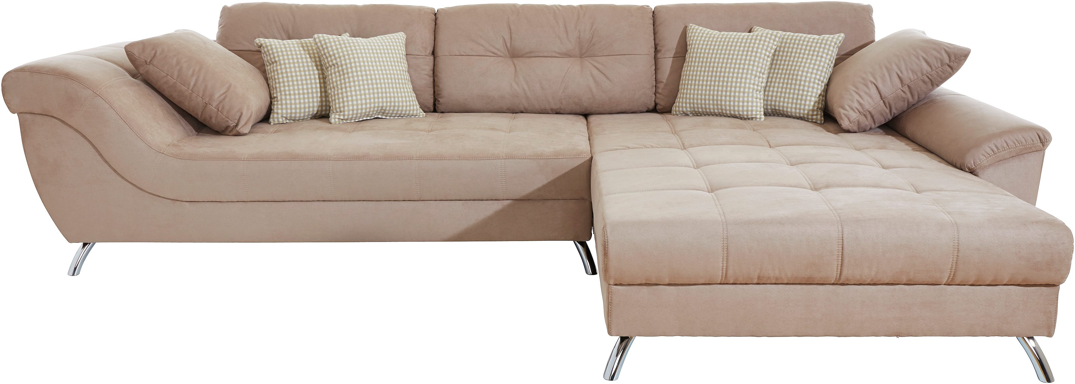 Jockenhöfer Gruppe 1100000002199 "San Francisco L-Form, B: 358 cm" mit Zierkissen, eingearbeiteter Kaltschaummatte
