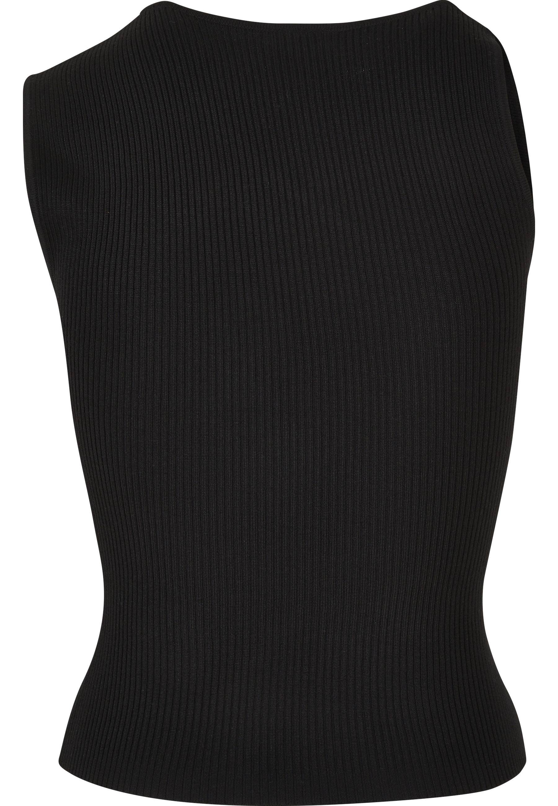 URBAN CLASSICS Tanktop "Urban Classics Damen Ladies Rib Knit Asymmetric Top günstig online kaufen