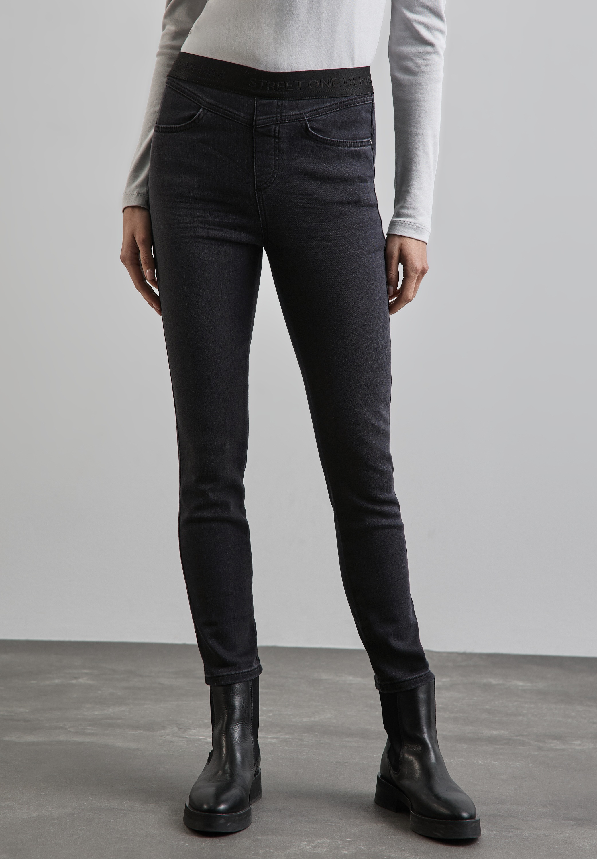 STREET ONE Slim-fit-Jeans, High Waist
