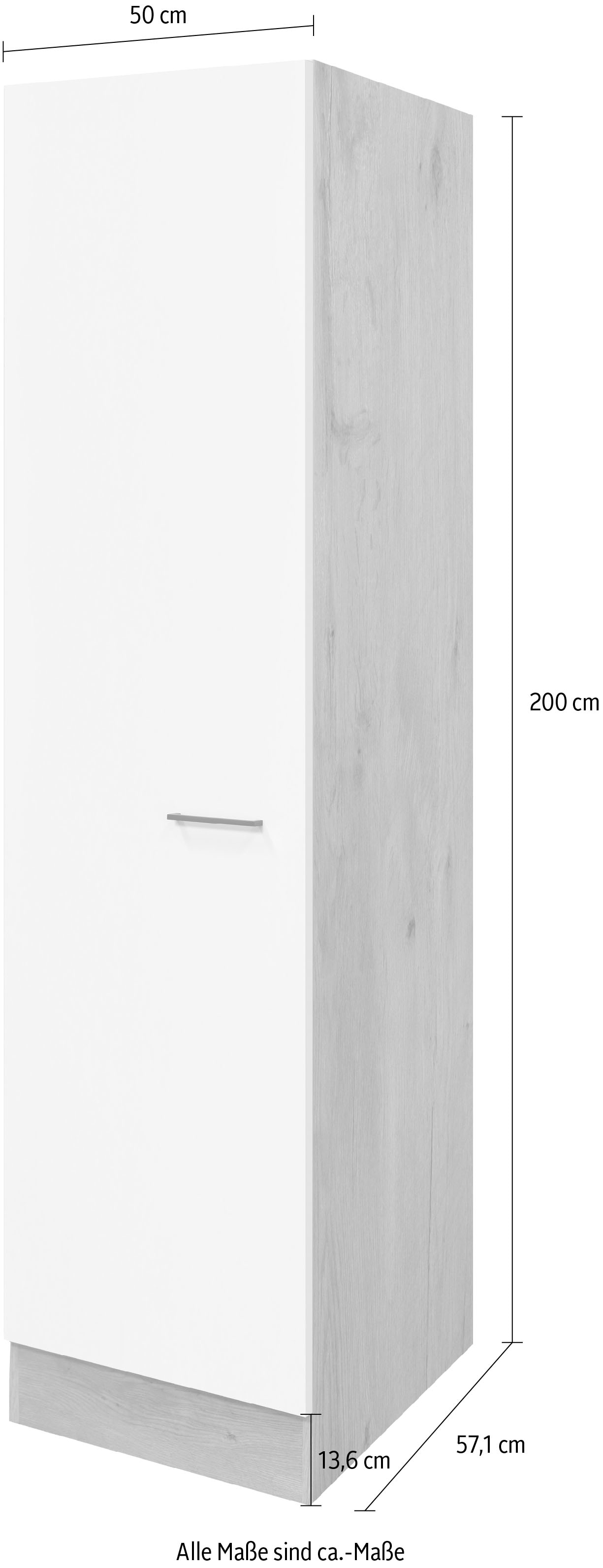 Flex-Well Seitenschrank »Morena«, (B x H x T) 50 x 200 x 57 cm, für viel  Stauraum bestellen | BAUR