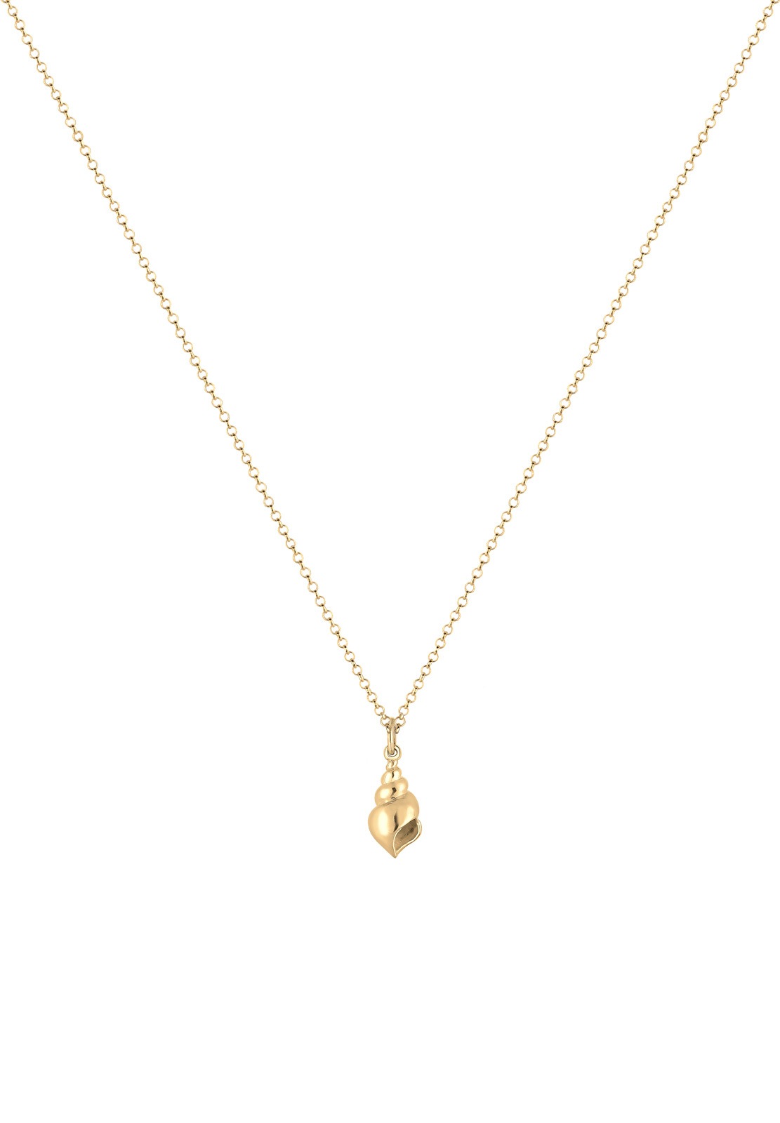 Elli Kette mit Anhänger »Anhänger Muschel 925 Sterling Silber vergoldet«