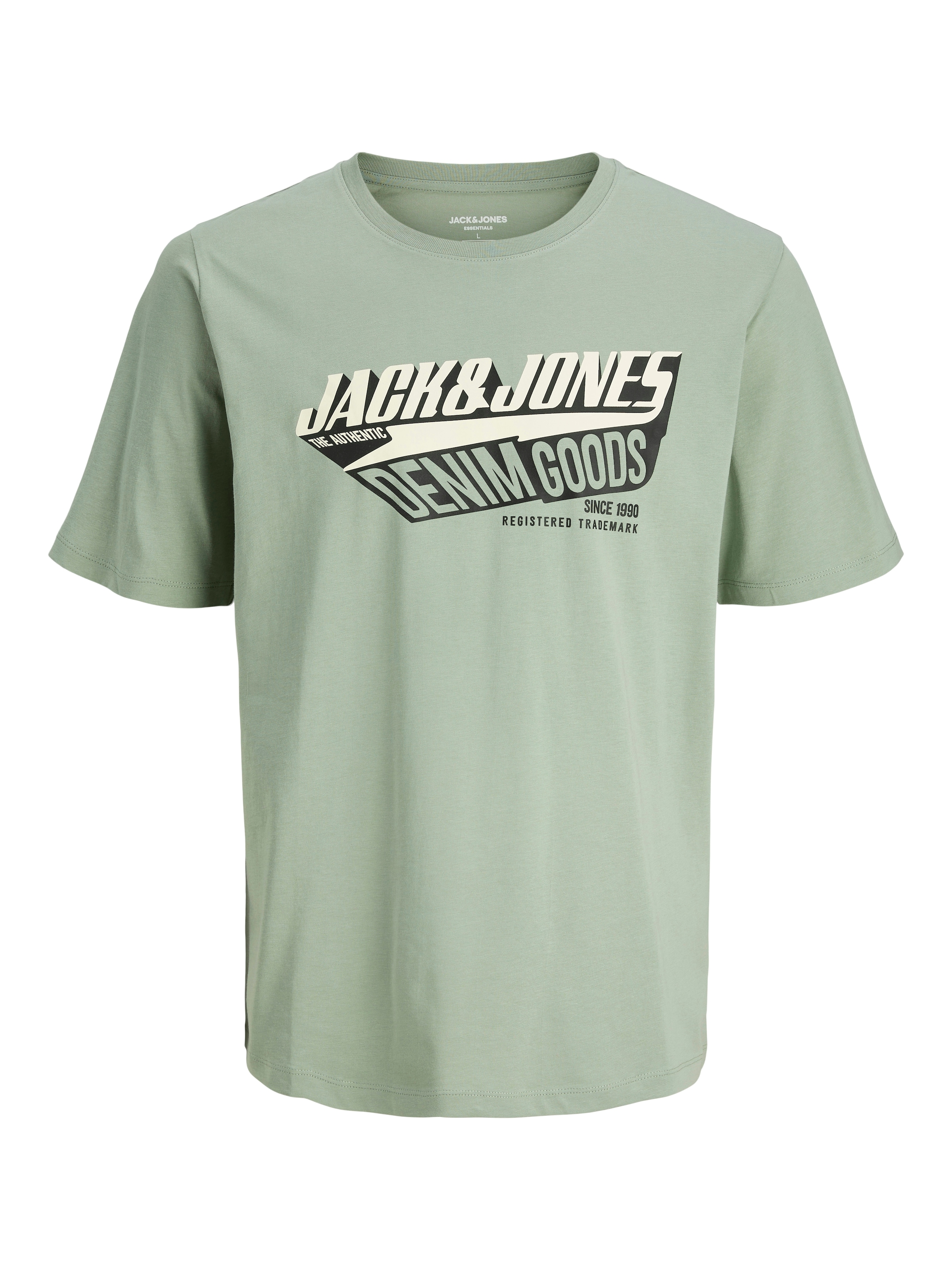 Jack & Jones Rundhalsshirt »JJELOGO TEE SS O-NECK 2 COL AW25 SN«