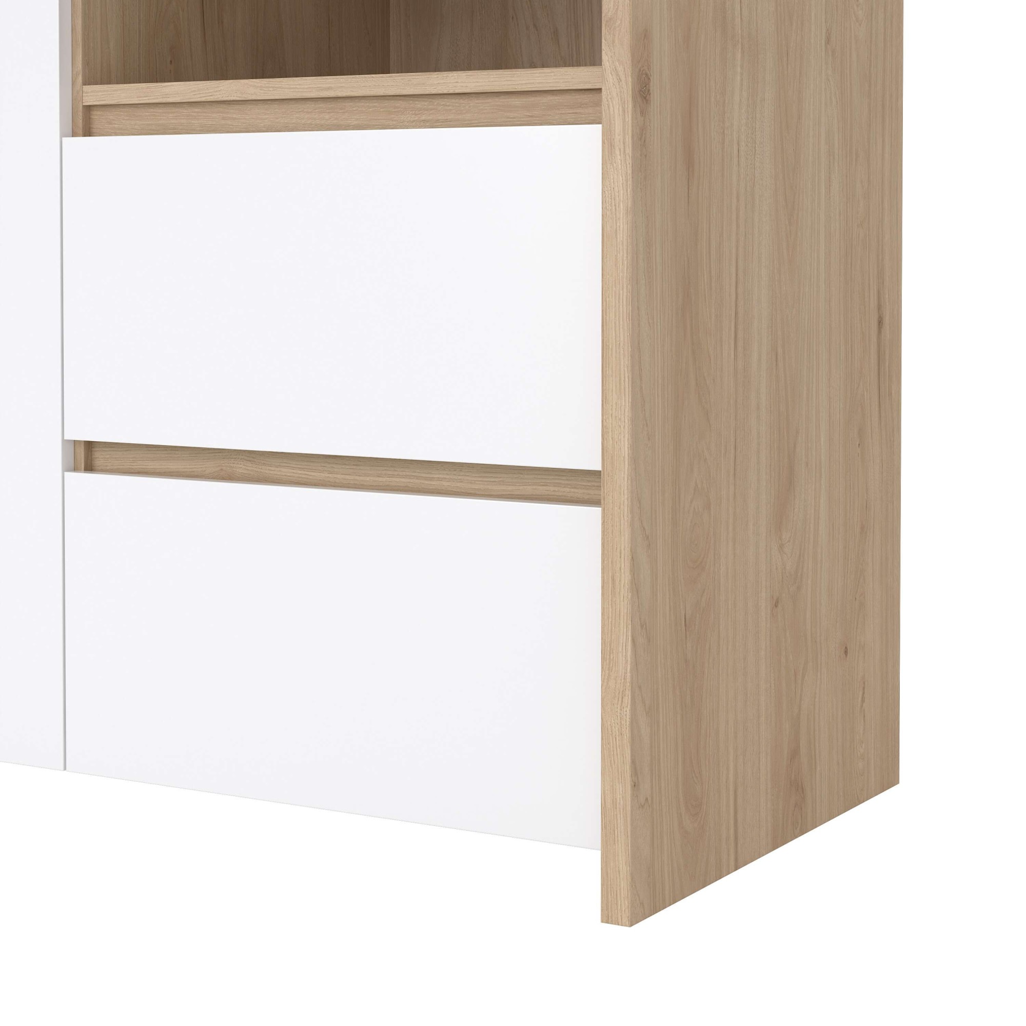 INOSIGN Vitrine »Next Standvitrine, Vitrinenschrank, mit Glastür, Stauraum«, mit 2 Türen, 1 Glastür, 2 Schubladen, Höhe 170 cm, Breite 100 cm