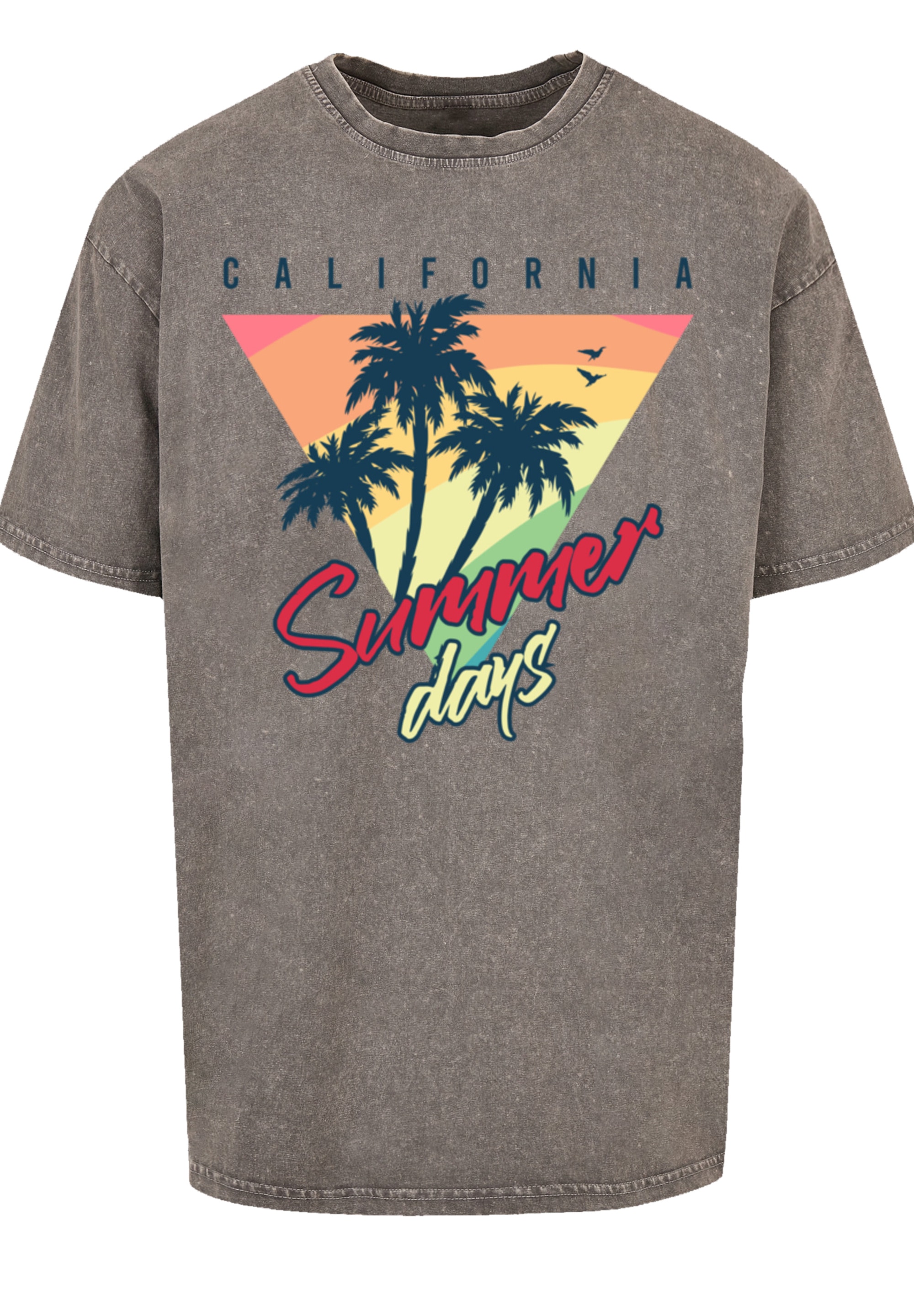 F4NT4STIC T-Shirt »California Palmen Retro«, Premium Qualität