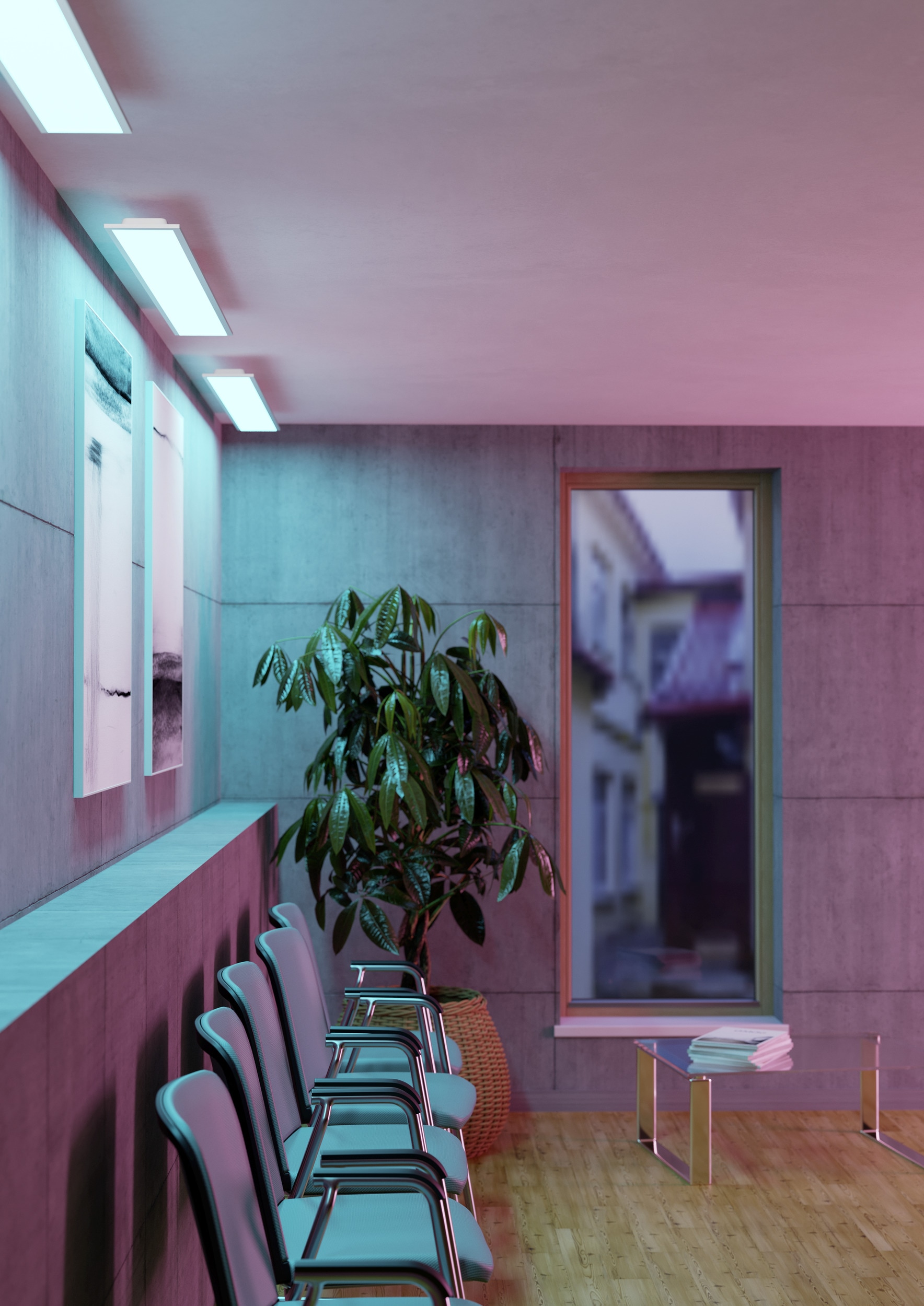 EGLO LED Deckenleuchte »MORADILLO-Z Deckenlampe - Stahl - LED - 28W - IP20« LED-Modul 1 Stk. Kaltweiß | Neutralweiß | RGB | Warmweiß Wohzimmerlampe, Esszimmerlampe, Schlafzimmer, L119,5 x B14,5 x H6,1 cm