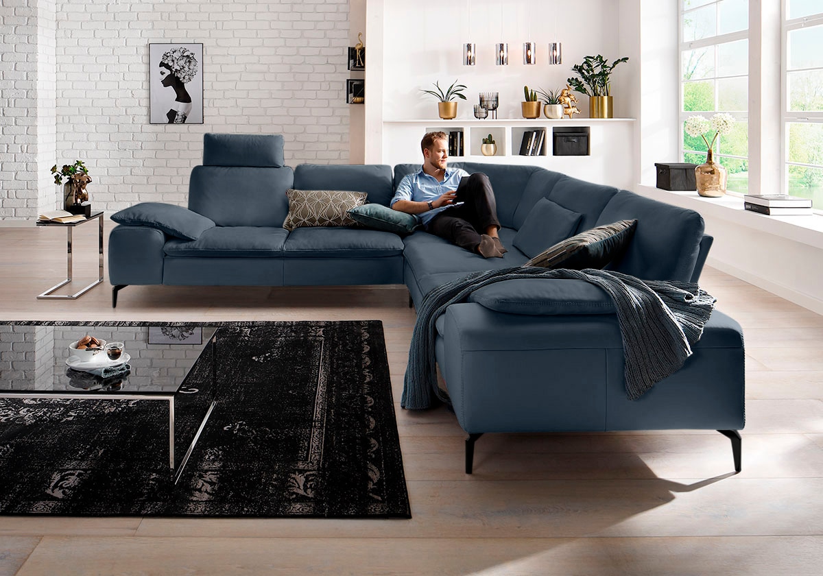 W.SCHILLIG Ecksofa "valentinoo, Designsofa, elegant und bequem, L-Form", (S günstig online kaufen