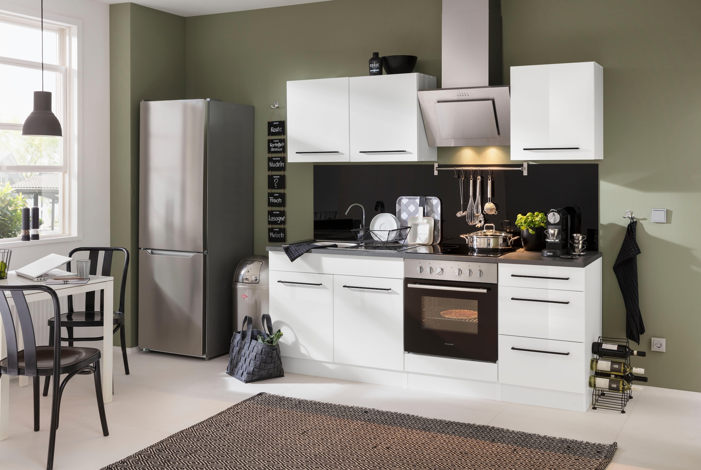 KOCHSTATION "KS-Tulsa" 50 cm breit, 57 cm hoch, 1 Tür, schwarzer Metallgrif günstig online kaufen