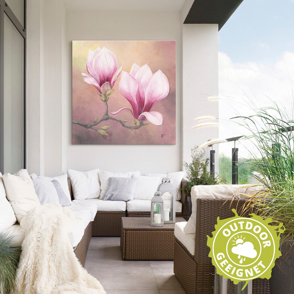 Wohnen Wohnaccessoires Artland Wandbild »Späte Magnolie«, Blumenbilder, (1 St.), in vielen Größen & Produktarten - Alubild / Out