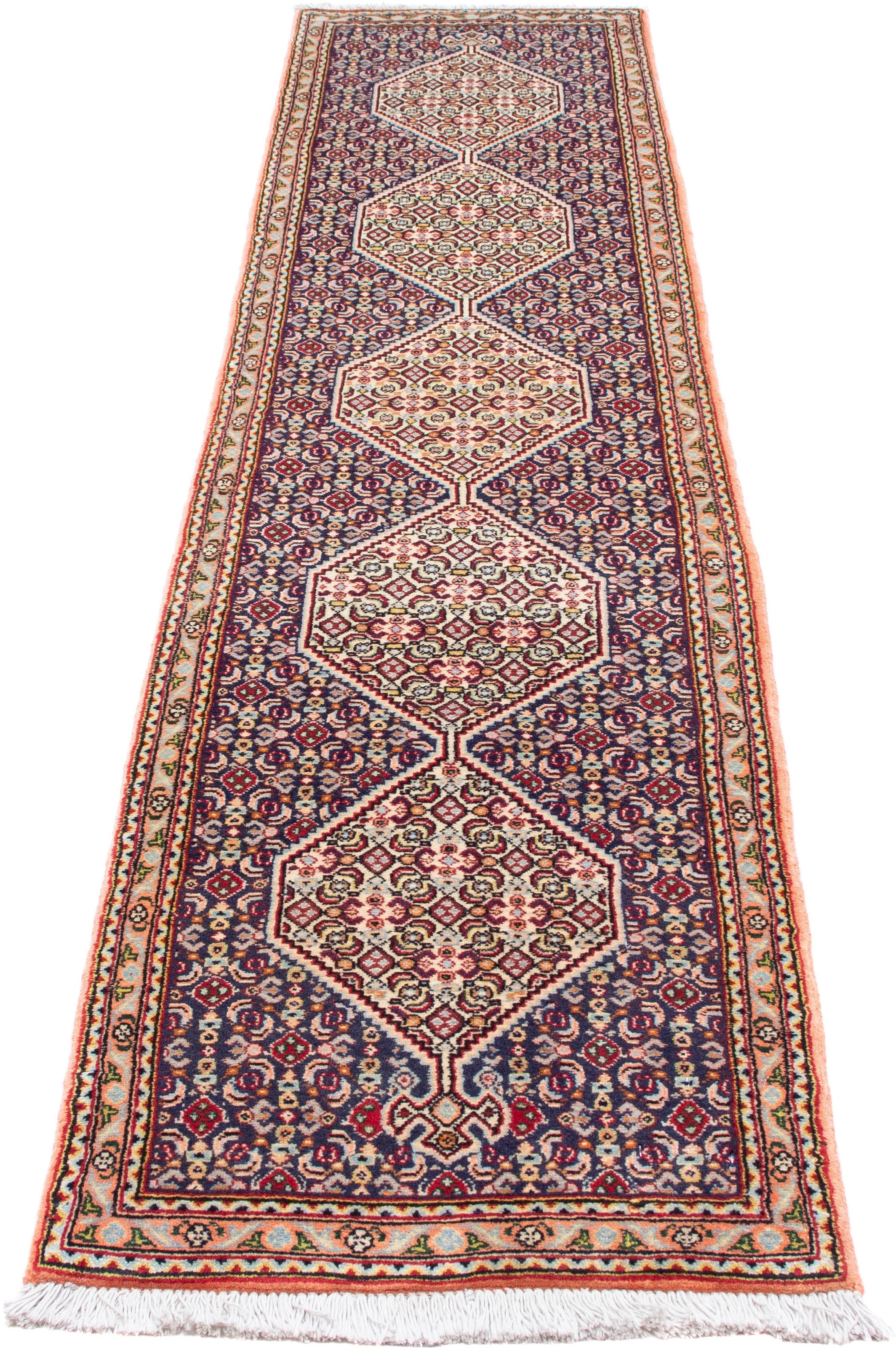 morgenland Orientteppich "Perser - Classic - 249 x 50 cm - mehrfarbig", rechteckig, 15 mm Höhe, Wohnzimmer, Handgeknüpft