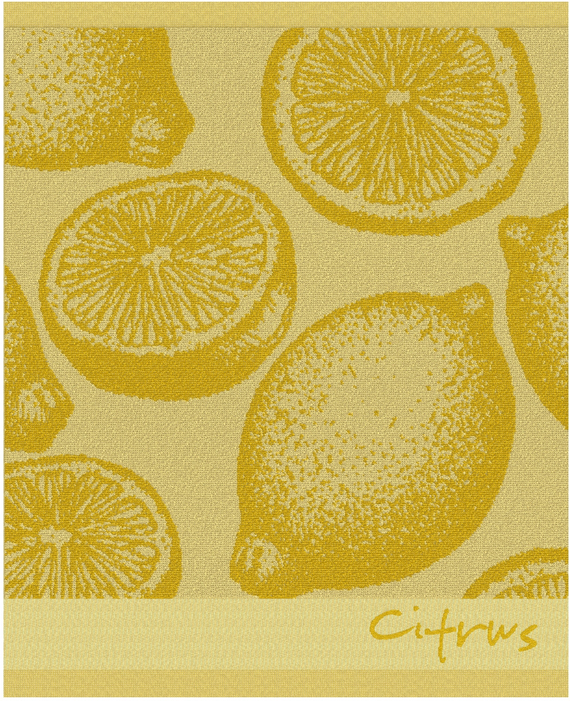 DDDDD Geschirrtuch »Citrus«, (Set, 4 tlg., Combi-Set: bestehend aus 2x Küchentuch + 2x Geschirrtuch)