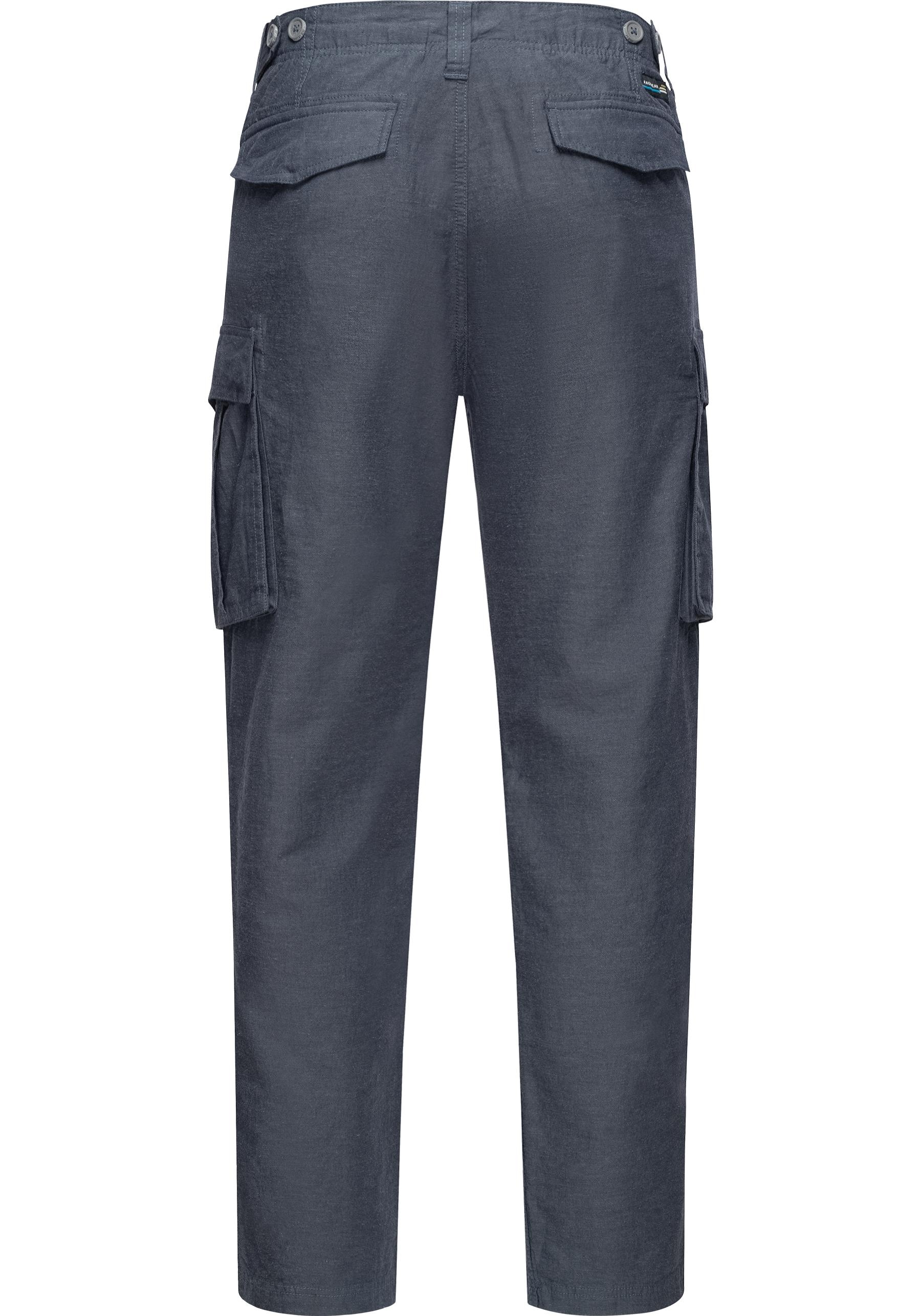 Ragwear Leinenhose »Merly Long Linen«, (1 tlg.), Modische lange Cargo-Hose