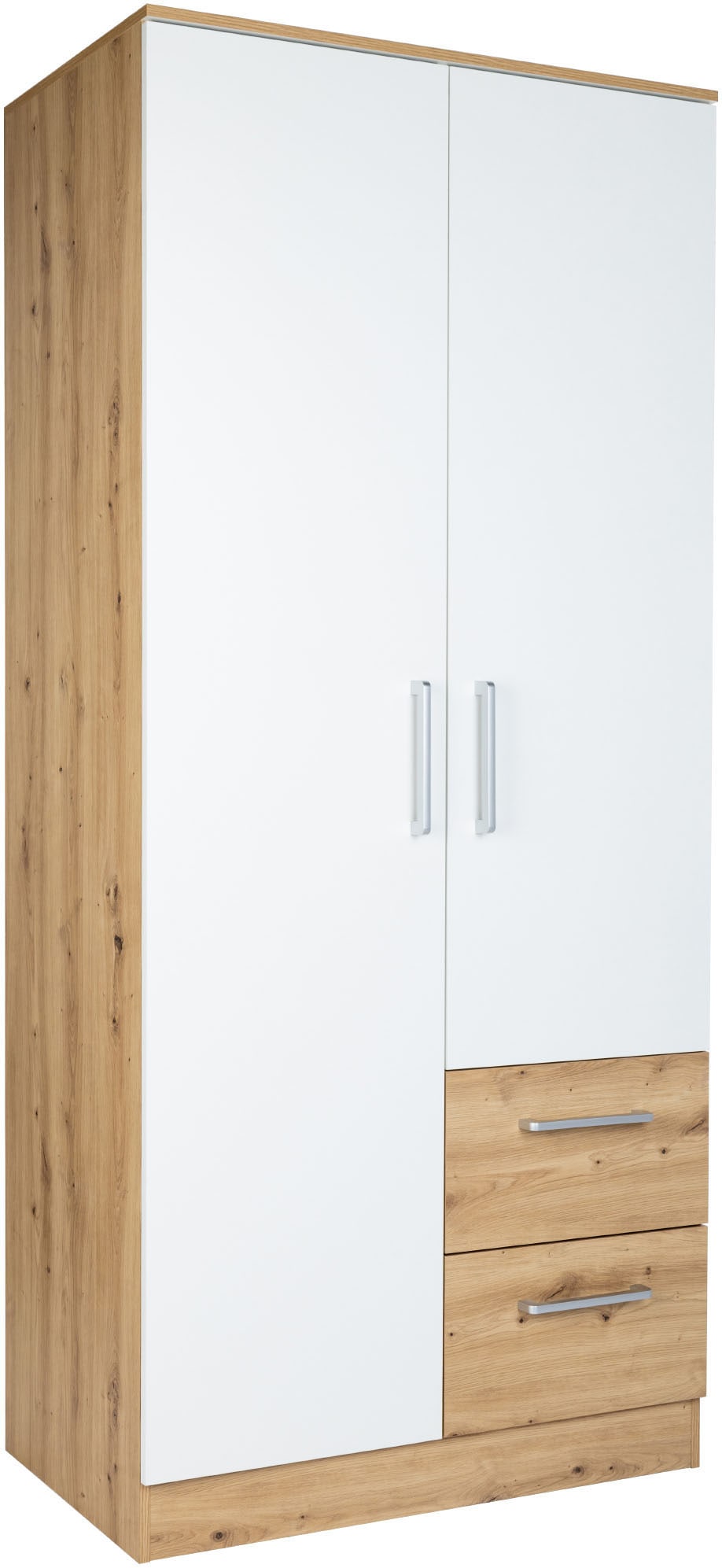 Kleiderschrank HOME AFFAIRE, B:90cm H:201cm T:54cm, beige, Hartfaserplatte, Holzwerkstoff, Kunststoff, Kinderzimmer, Schränke