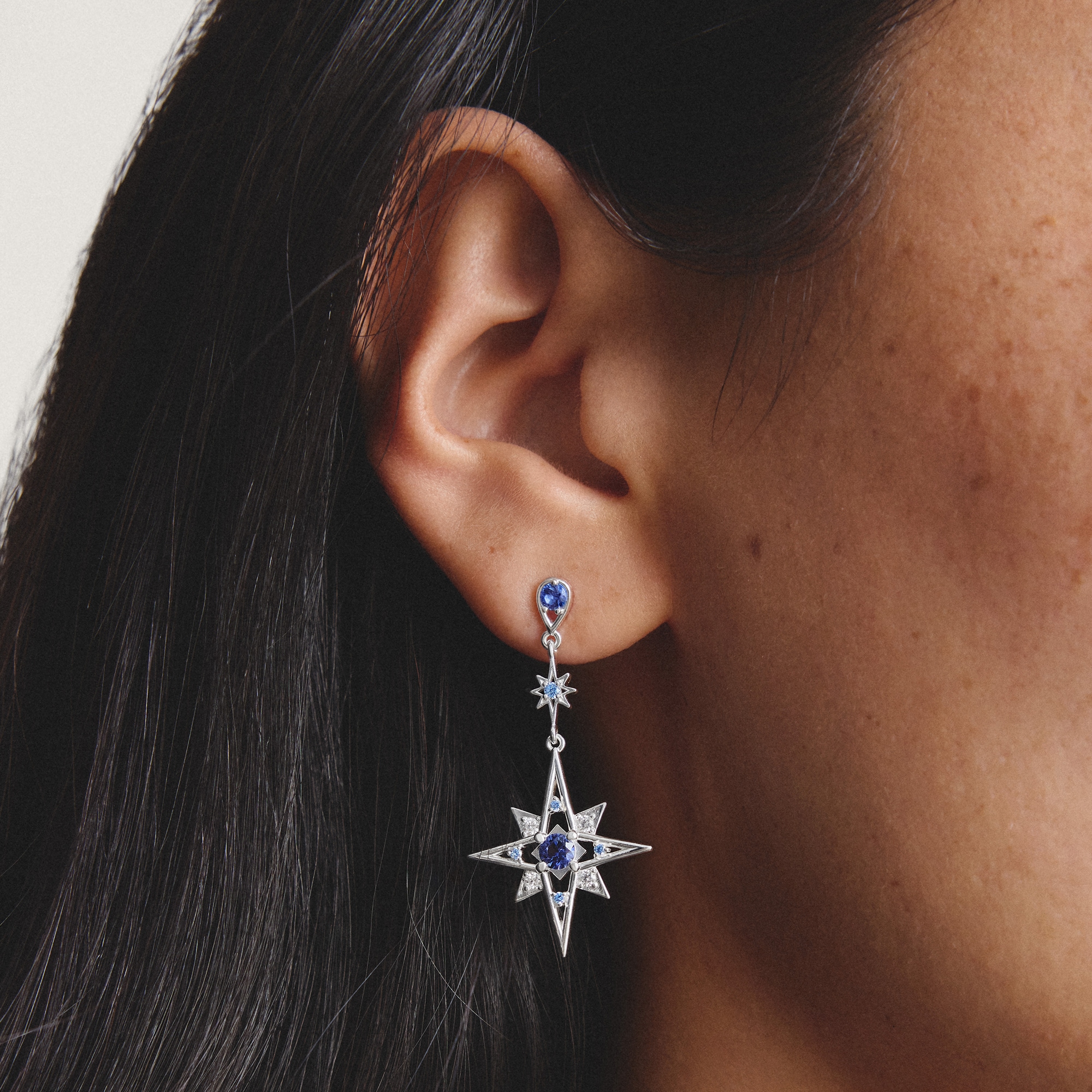 THOMAS SABO Paar Ohrhänger »Midnight Sky Ohrringe Silber« mit Zirkonia (synth.), Glas-Keramik Stein