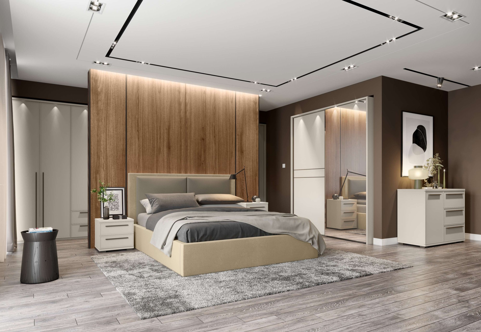 Thumbnail - OTTO home Bettgestell "Opera, 160 oder 180 x 200 cm Liegefläche" mit Lattenrost, Bettkasten, Gasdruckfeder, gepolstertes...