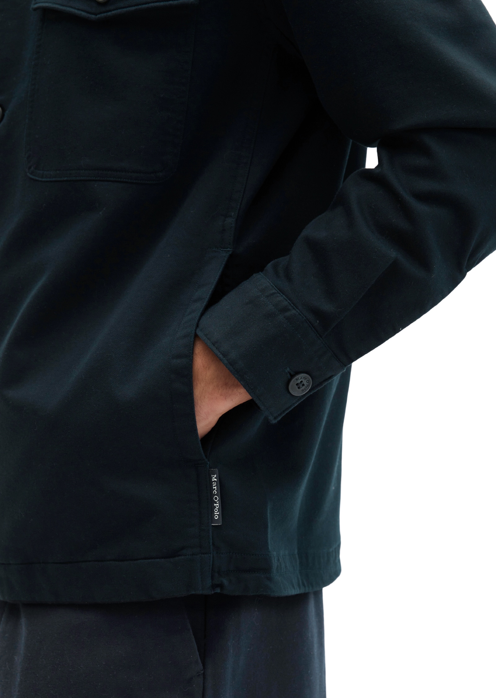 Marc O'Polo Kurzjacke »aus glatter Bio-Baumwoll-Qualität« ohne Kapuze