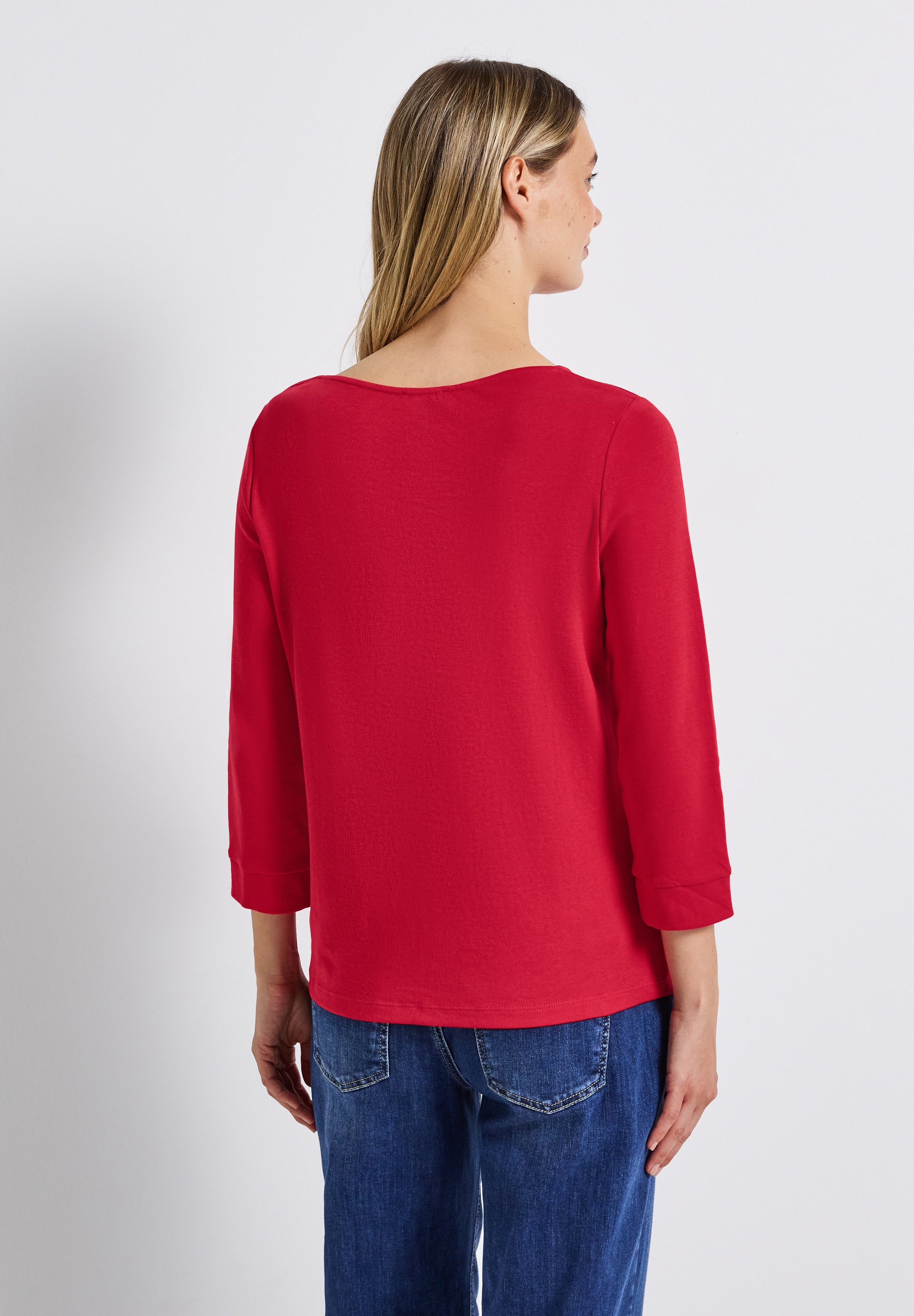 STREET ONE Langarmshirt, in Unifarbe günstig online kaufen