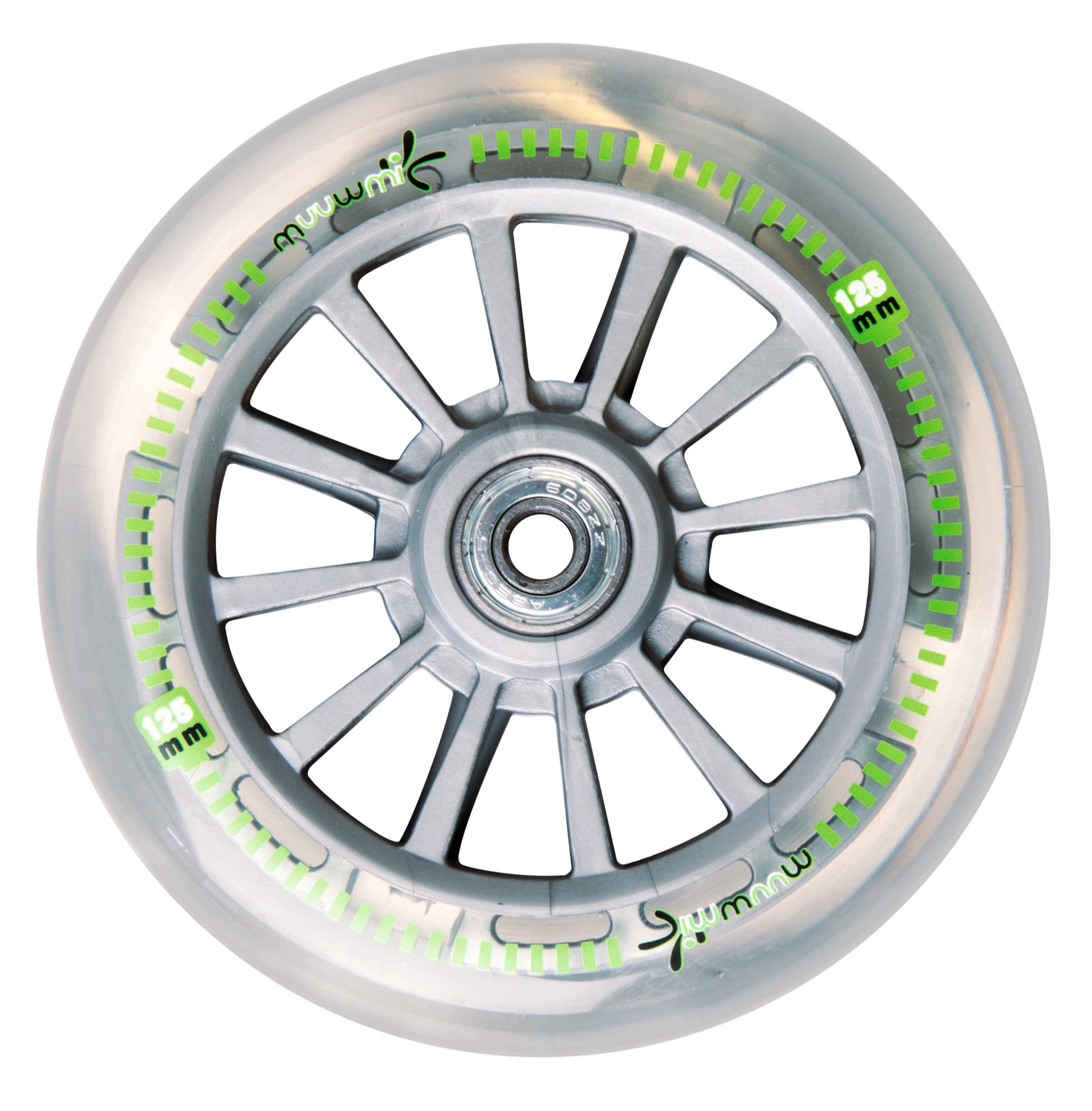 Muuwmi Scooter »Aluminium Scooter 125 mm mit Leuchtrollen«