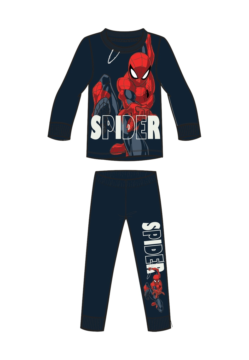 Name It Schlafanzug »NMMALFRED SPIDER LS NIGHTSET NOOS MAR«