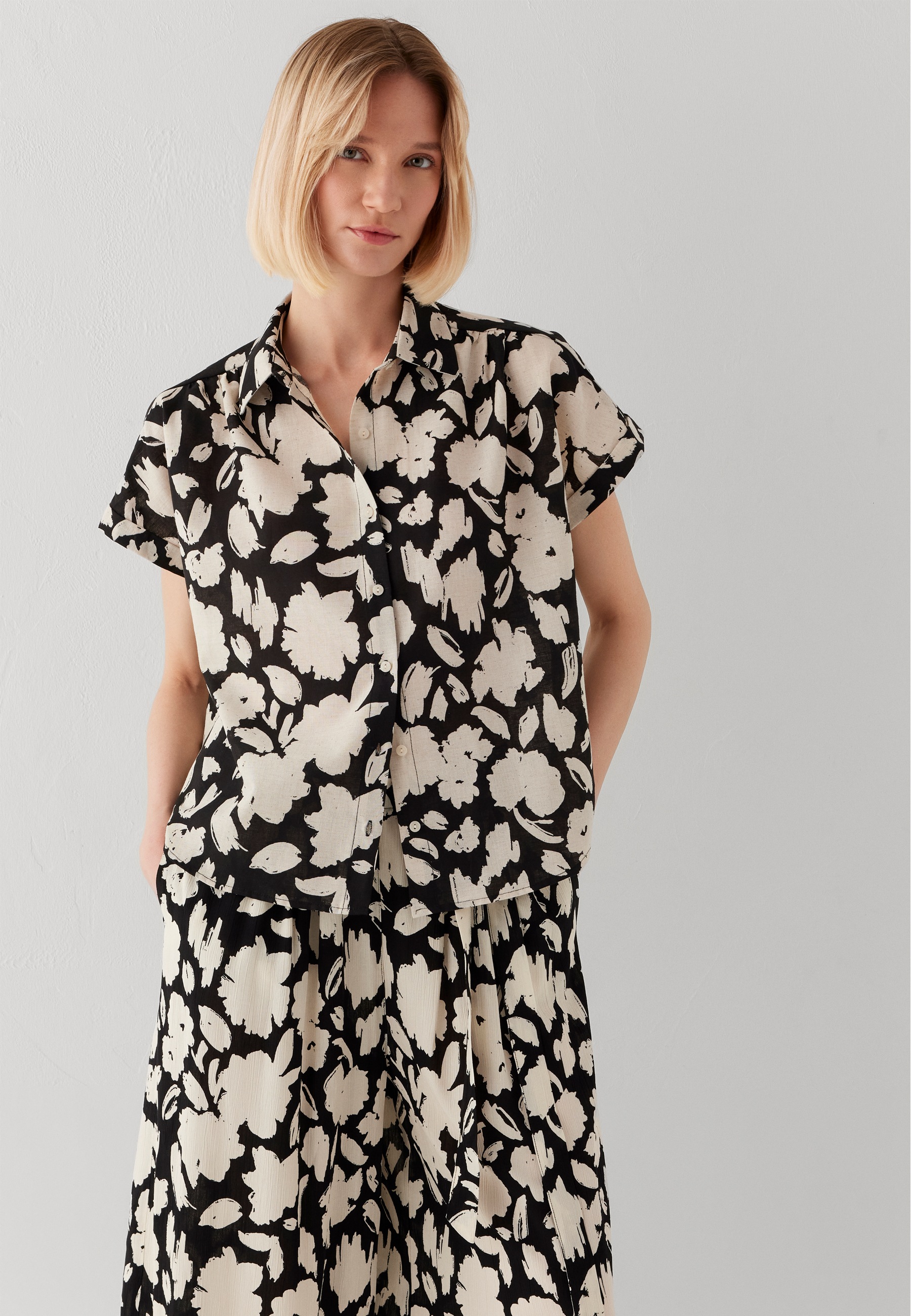 Mavi Klassische Bluse "SHORT SLEEVE WOVEN SHIRT" Bluse kurzarm