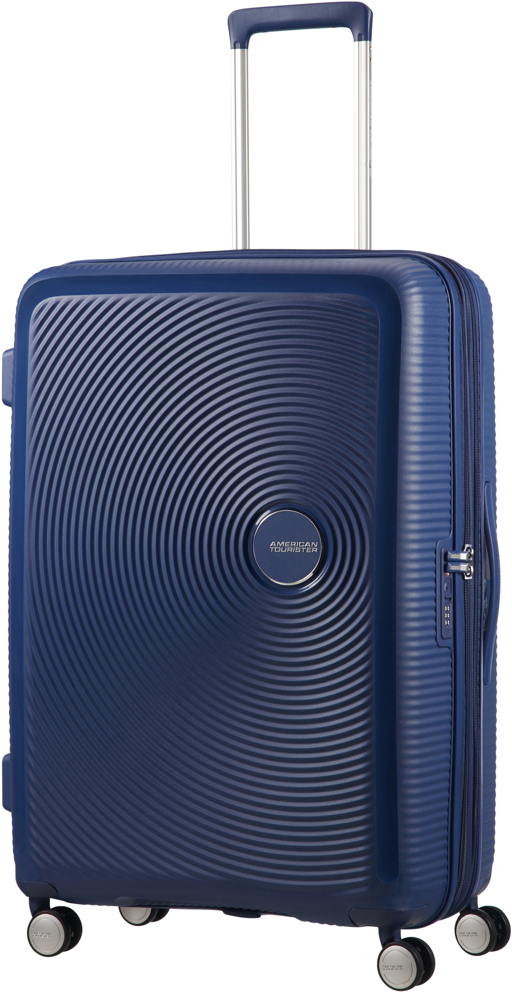 American Tourister® Hartschalen-Trolley »SOUNDBOX, in verschiedenen Farben und Größen«, 4 Rollen, Reisekoffer Trolley Aufgabegepäck TSA-Zahlenschloss Volumenerweiterung