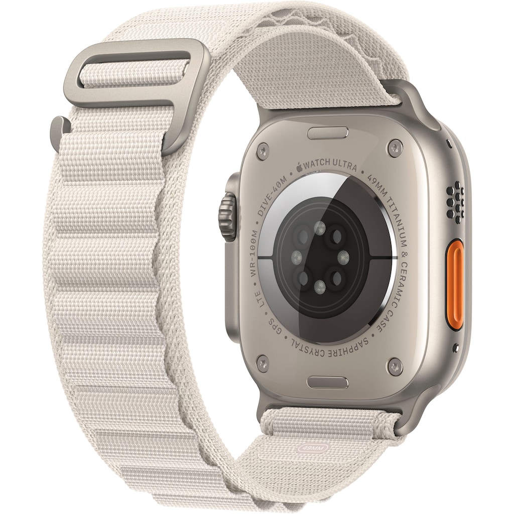 Apple Watch »Watch Ultra GPS + Cellular 49mm Alpine S«, (Gemacht für extreme Anforderungen)